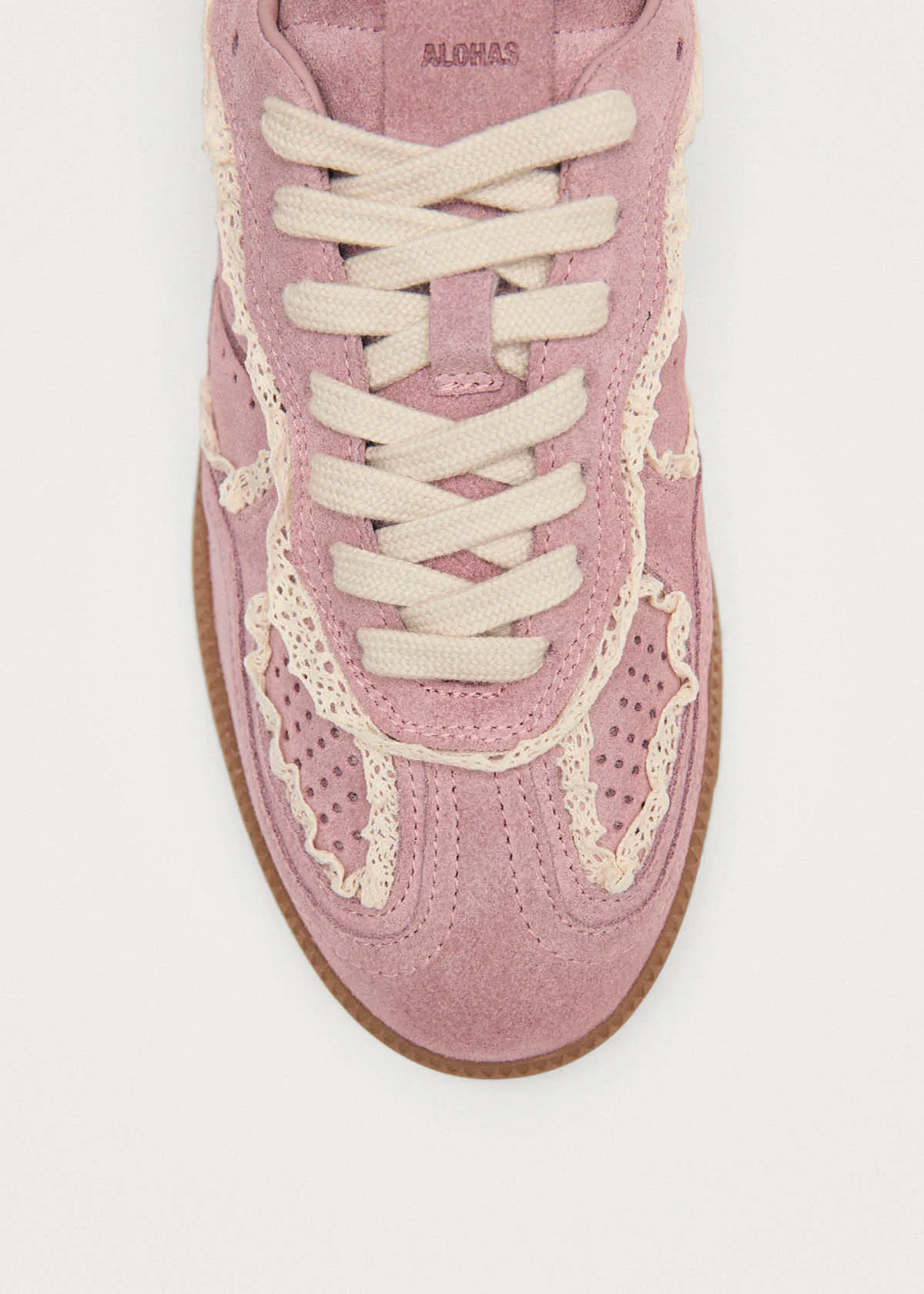 Tb.490 Crochet Pink Leather Sneakers