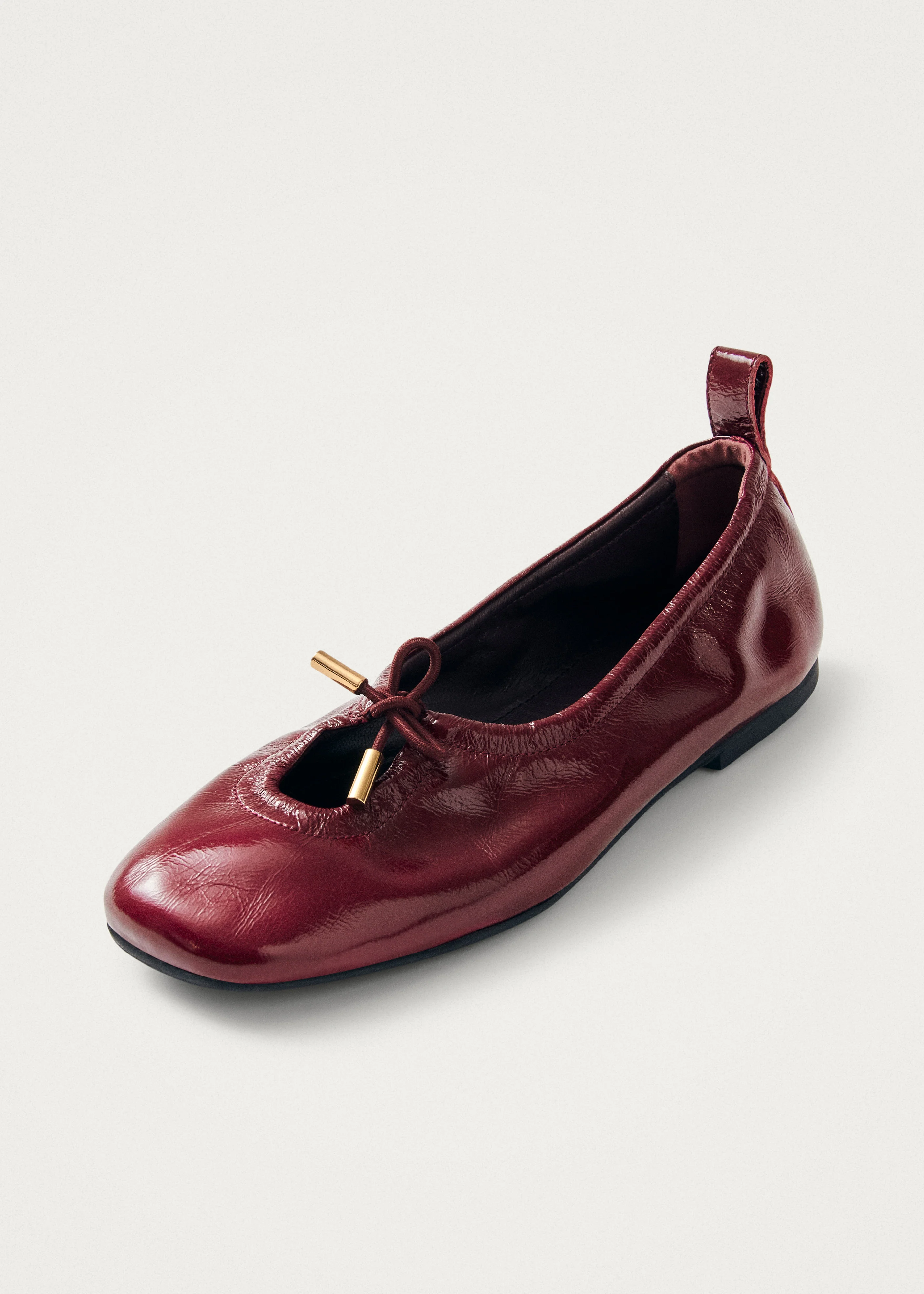 Rosalind Burgundy Patent Leather Ballet Flats