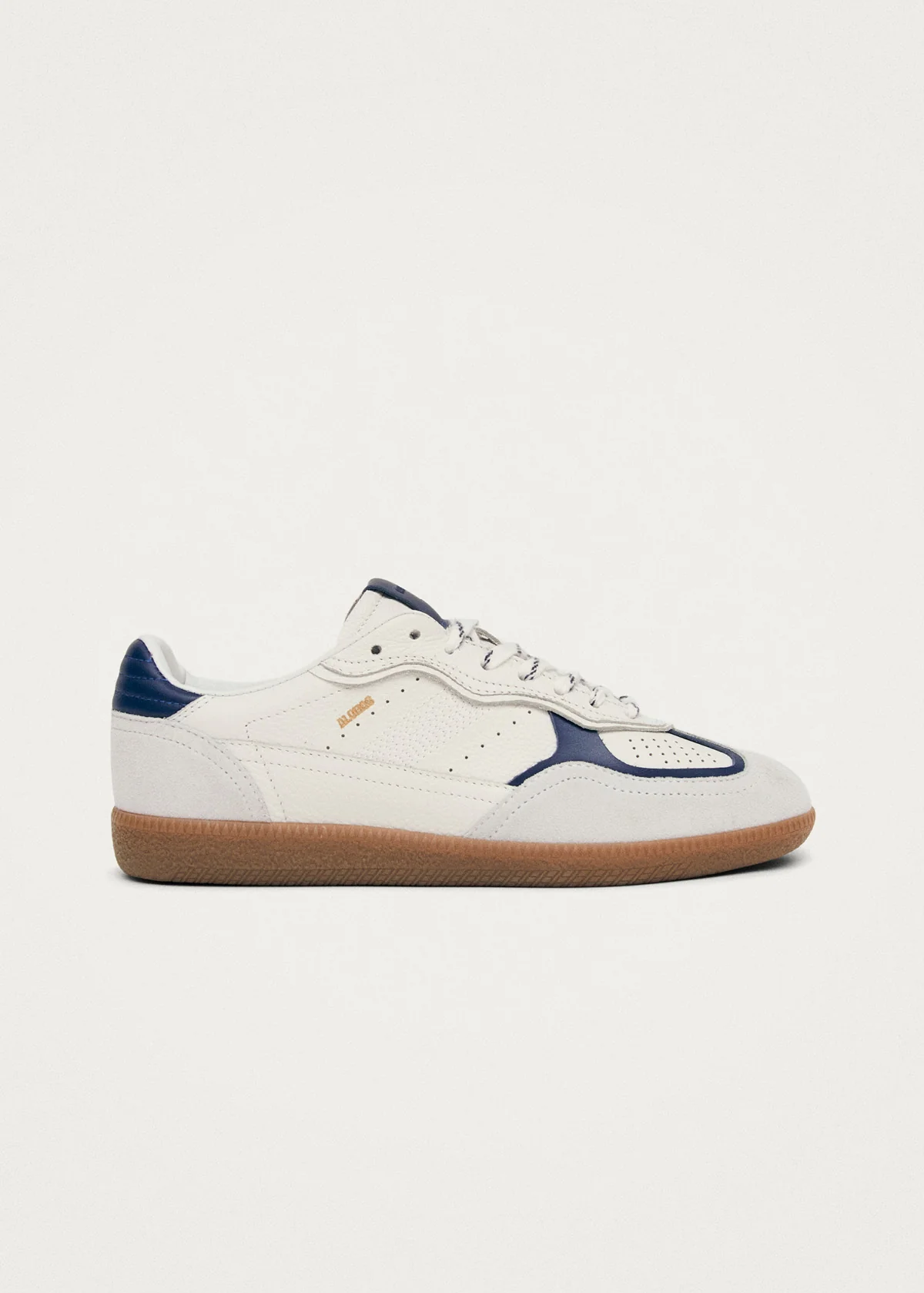 Tb.490 Rife Grain White Navy Leather Sneakers