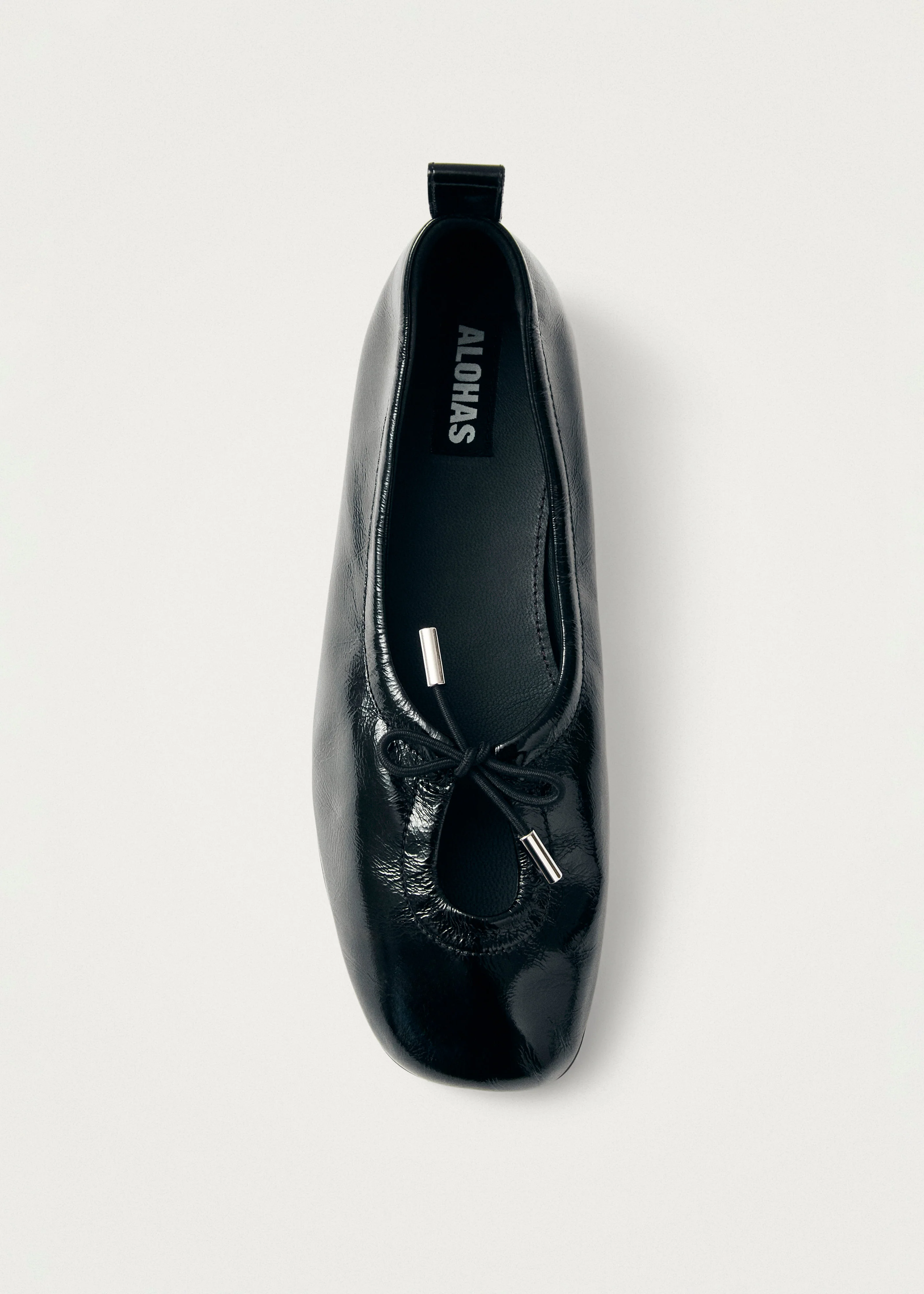 Rosalind Black Patent Leather Ballet Flats
