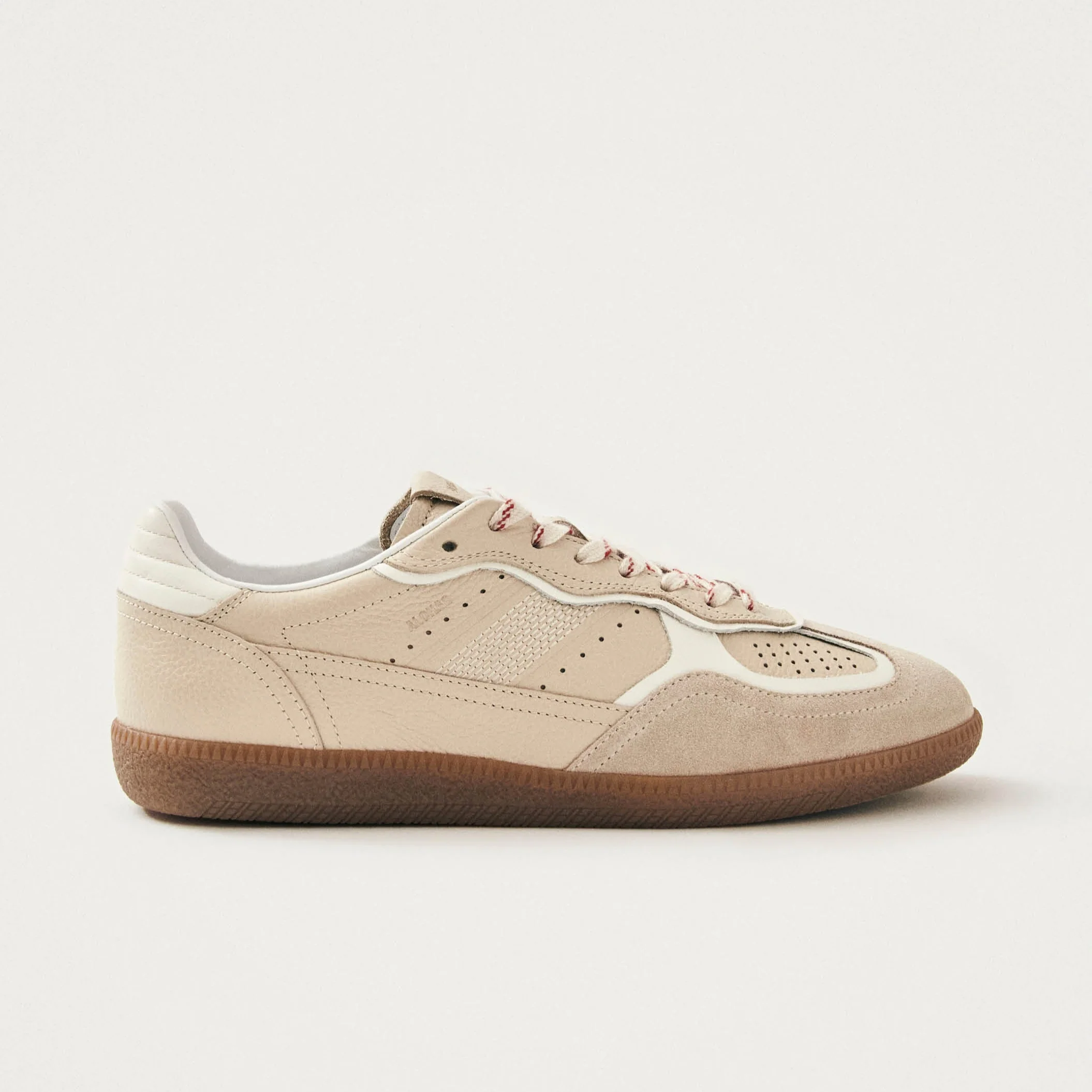Tb.490 Rife Grain Cream Leather Sneakers