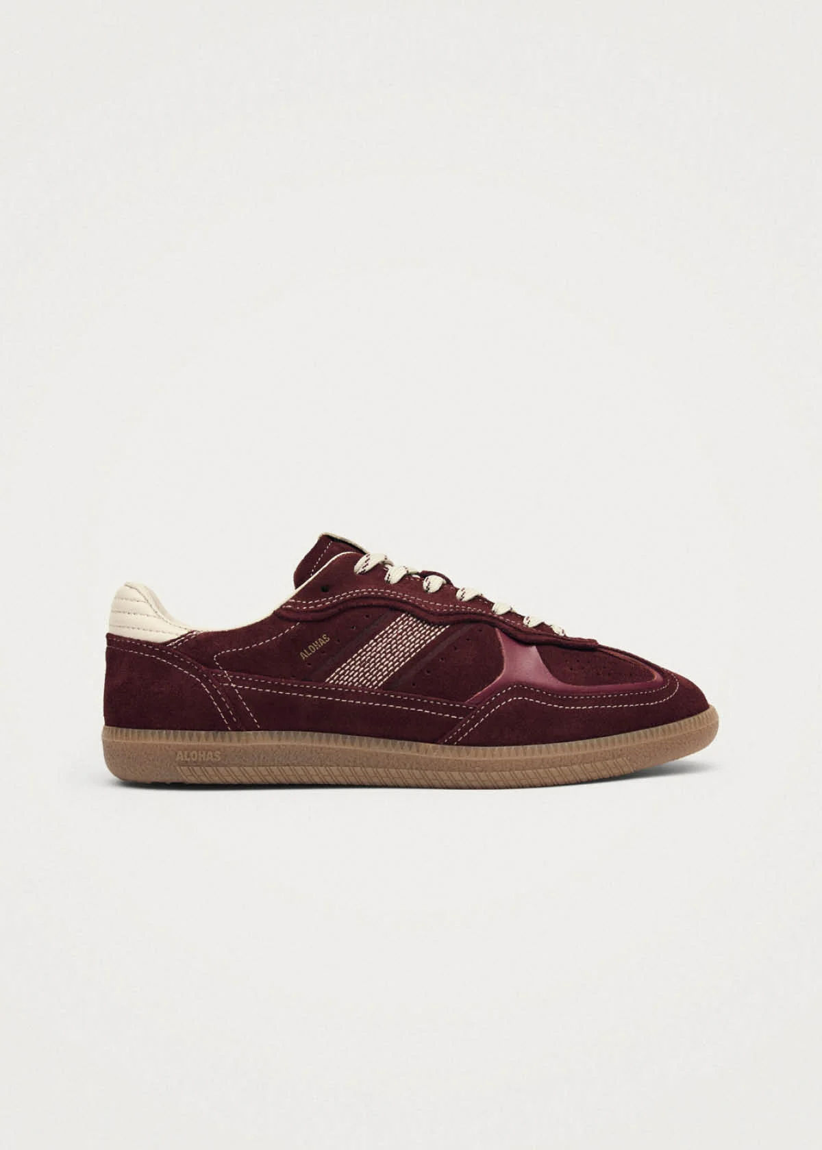 Tb.490 Rife Burgundy Cream Leather Sneakers