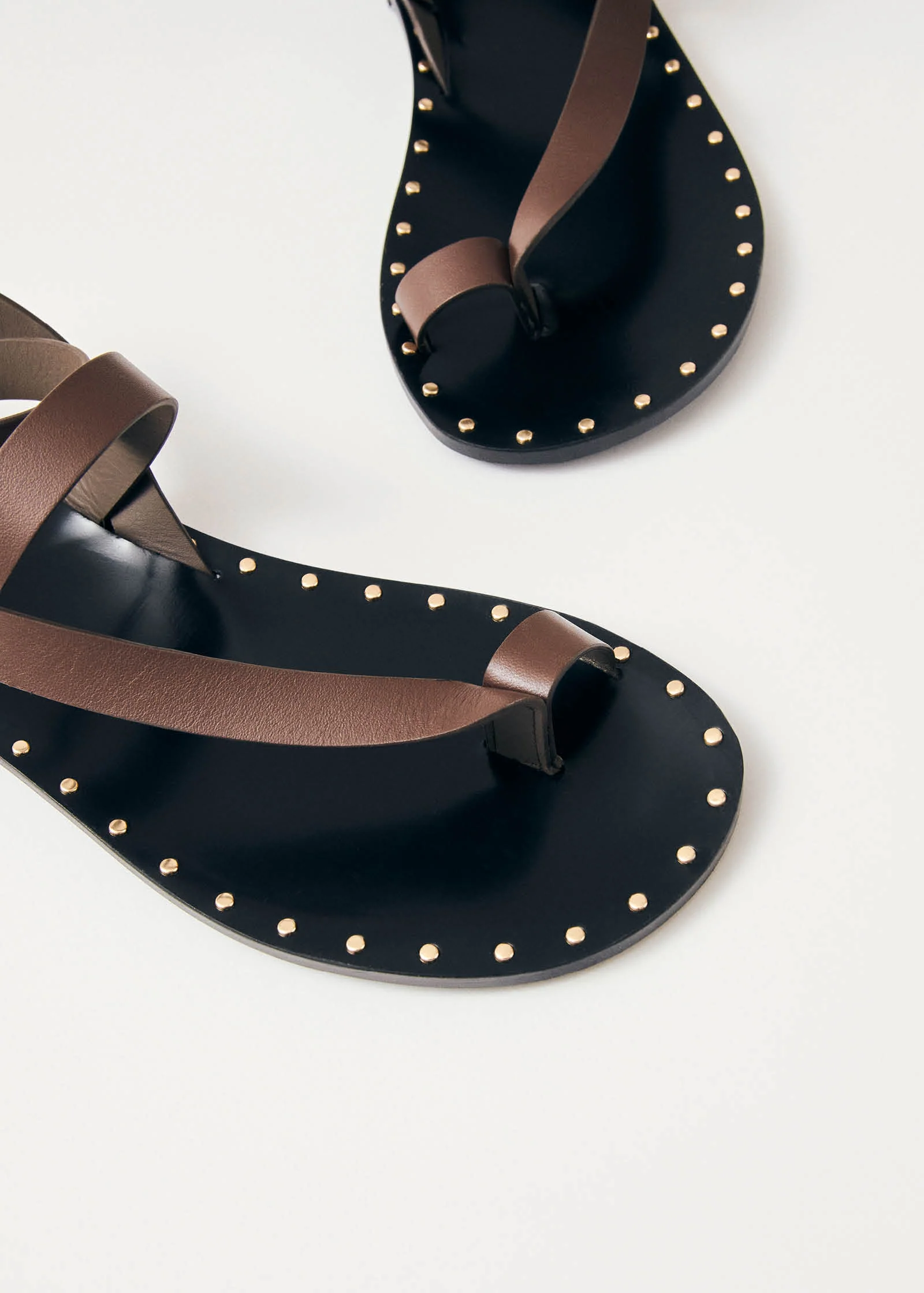 Tallula Brown Leather Sandals