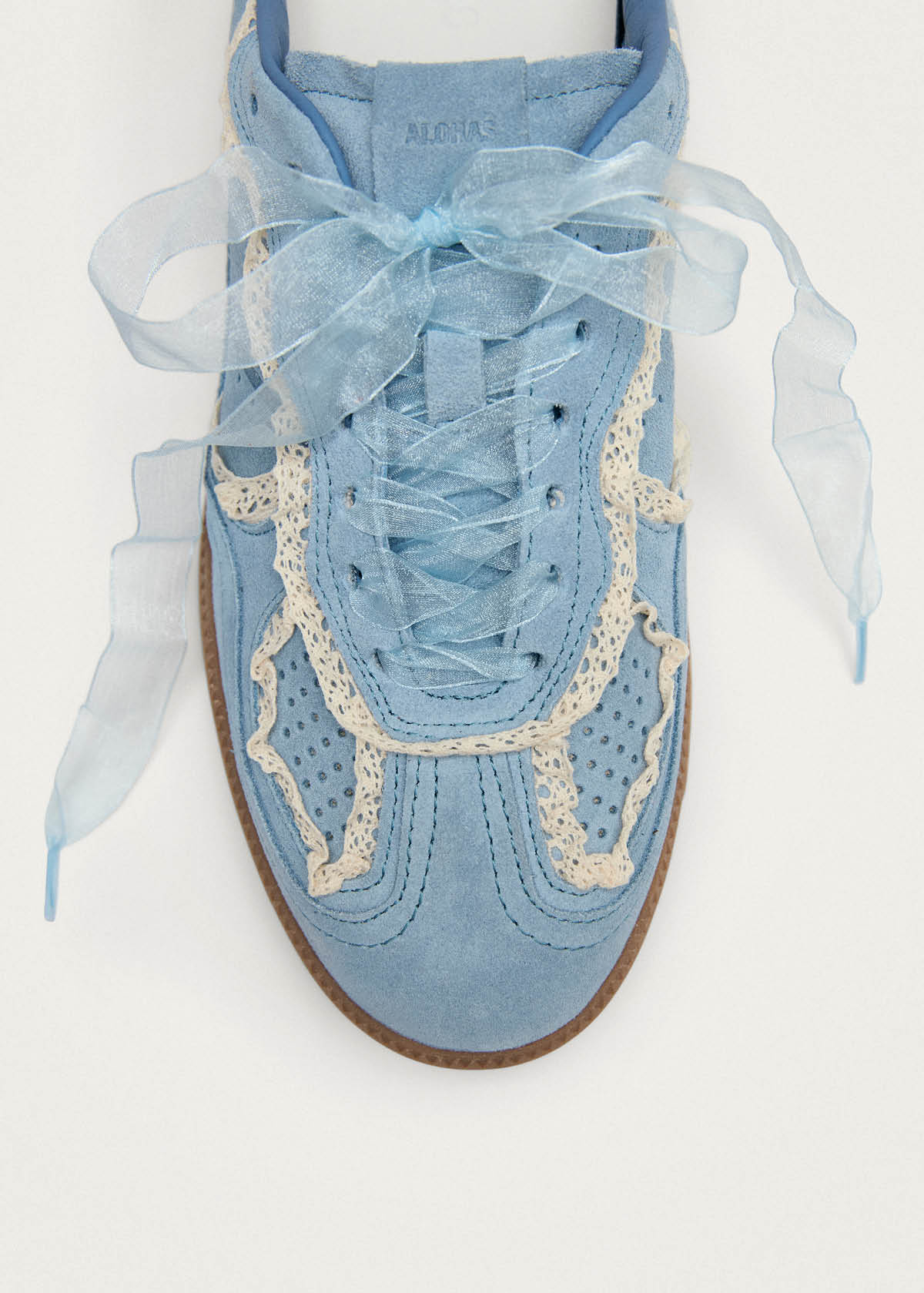Tb.490 Crochet Blue Leather Sneakers