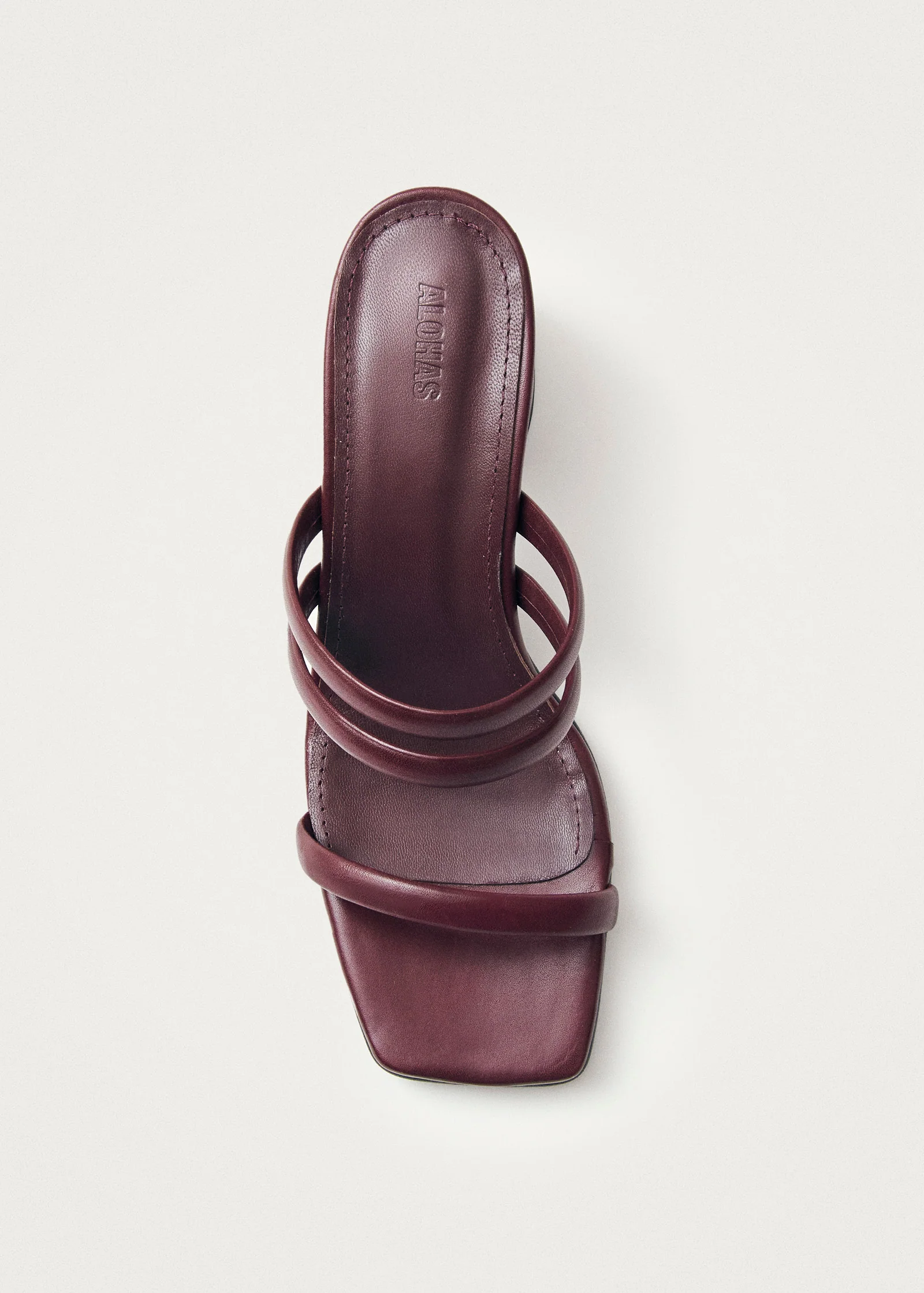 Indiana Bare Burgundy Leather Sandals