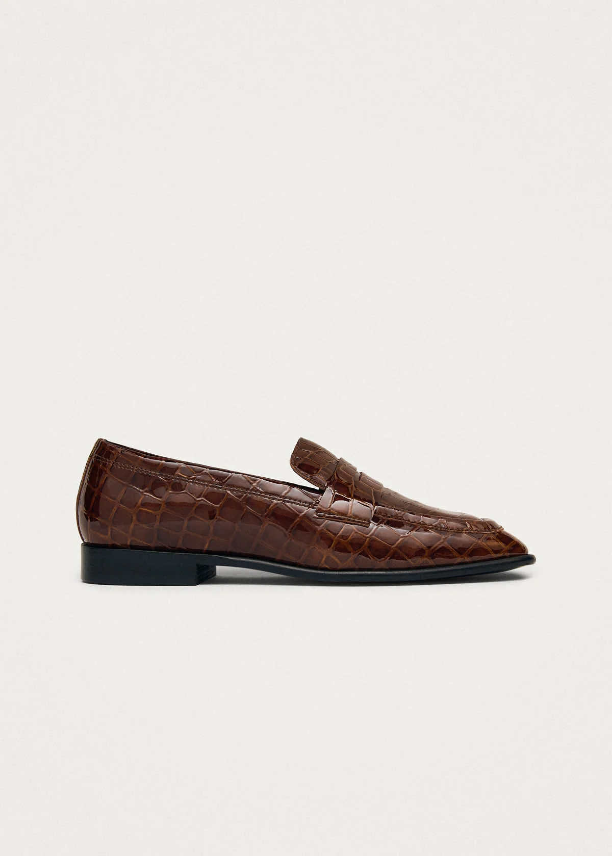 Zaha Alli Brown Leather Loafers