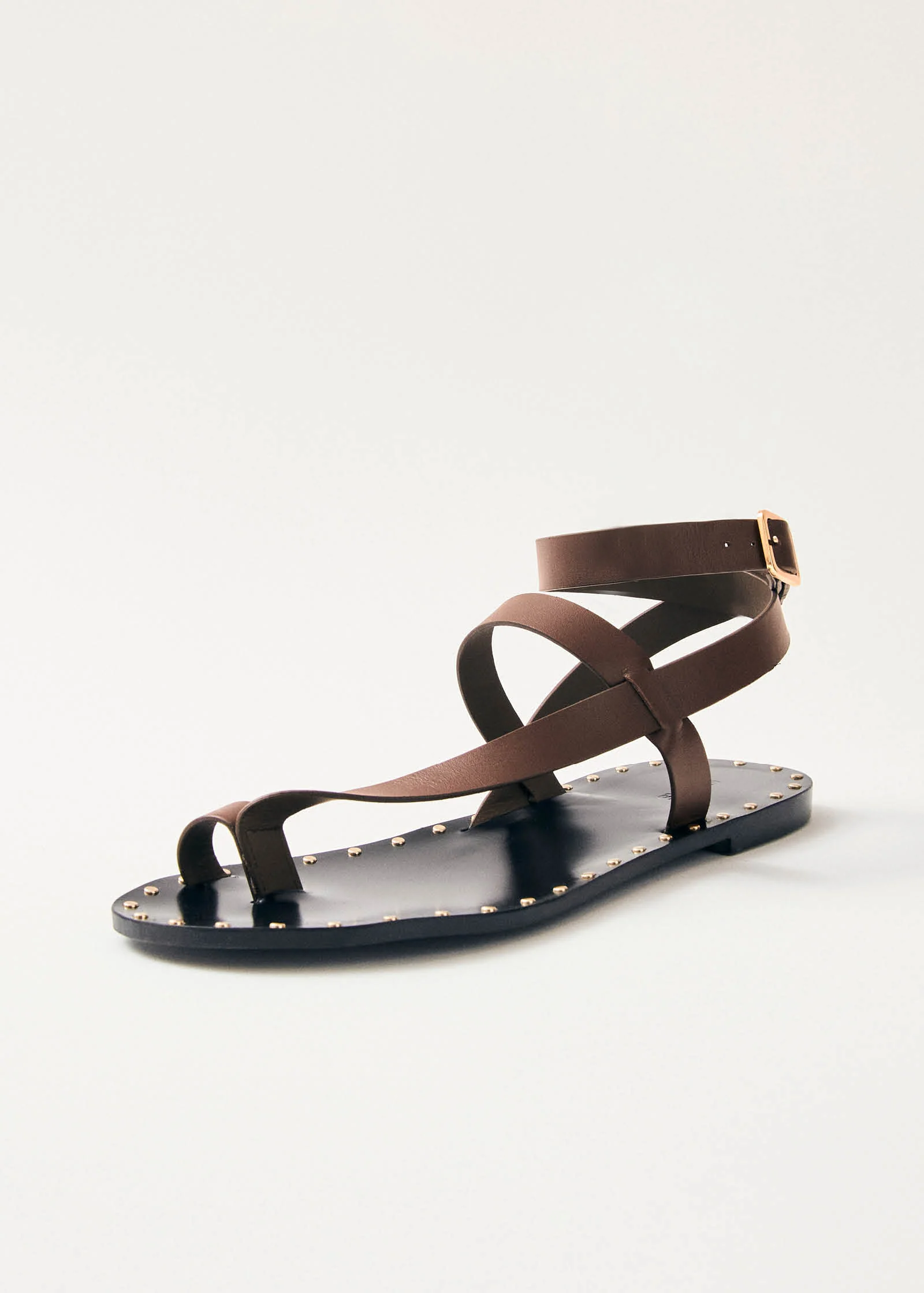 Tallula Brown Leather Sandals