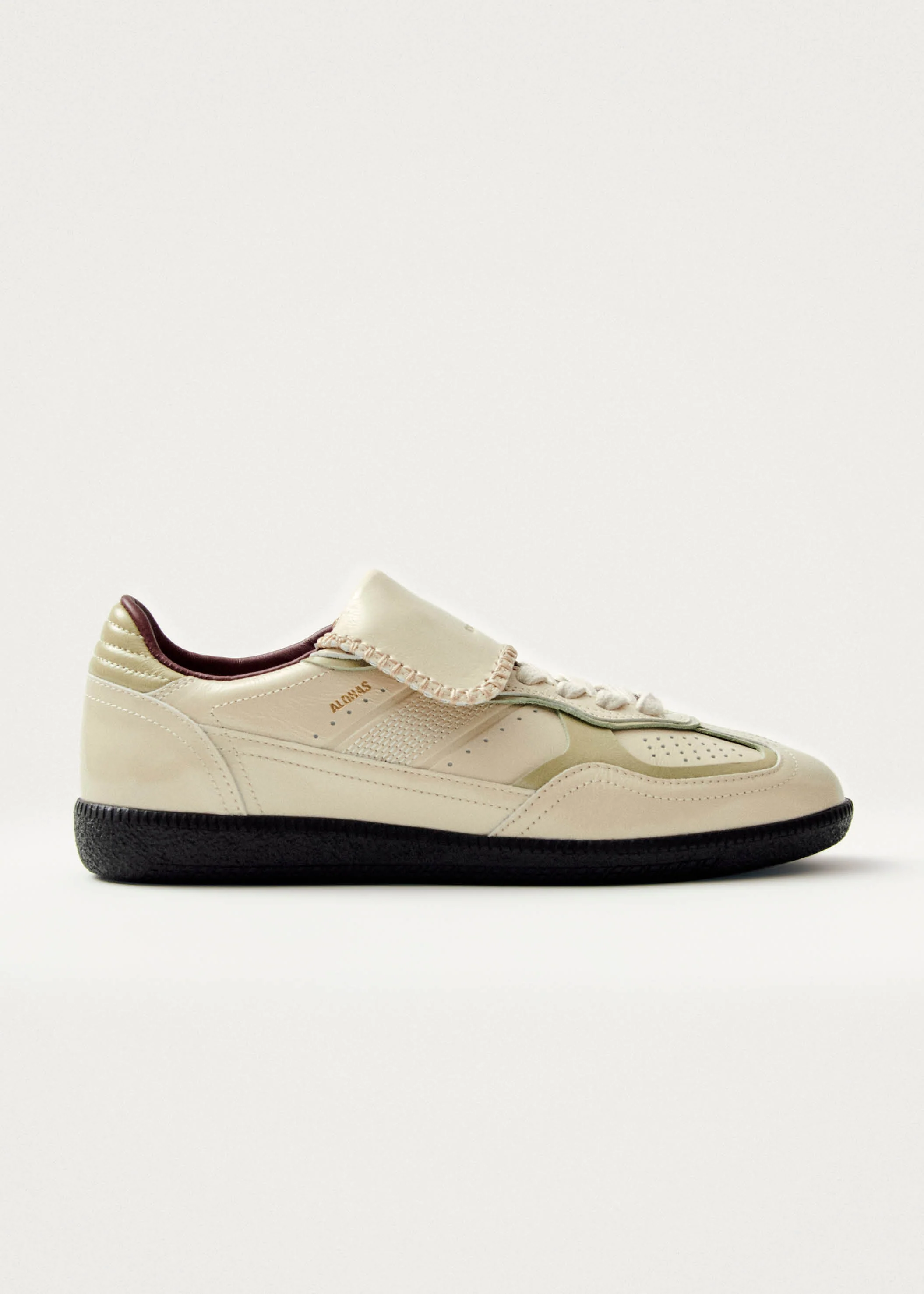 Tb.490 Club Cream Patent Leather Sneakers