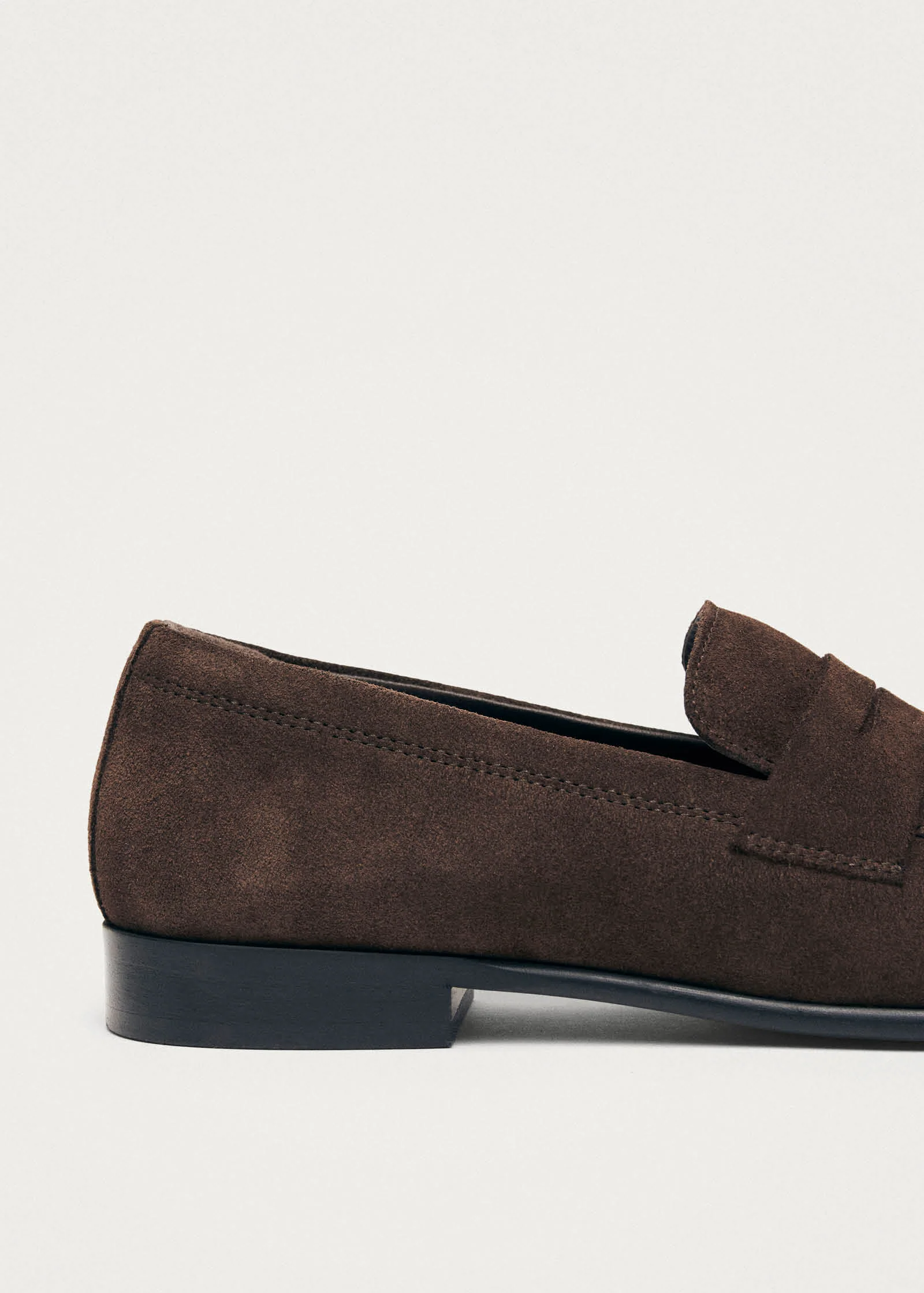 Zaha Suede Brown Leather Loafers