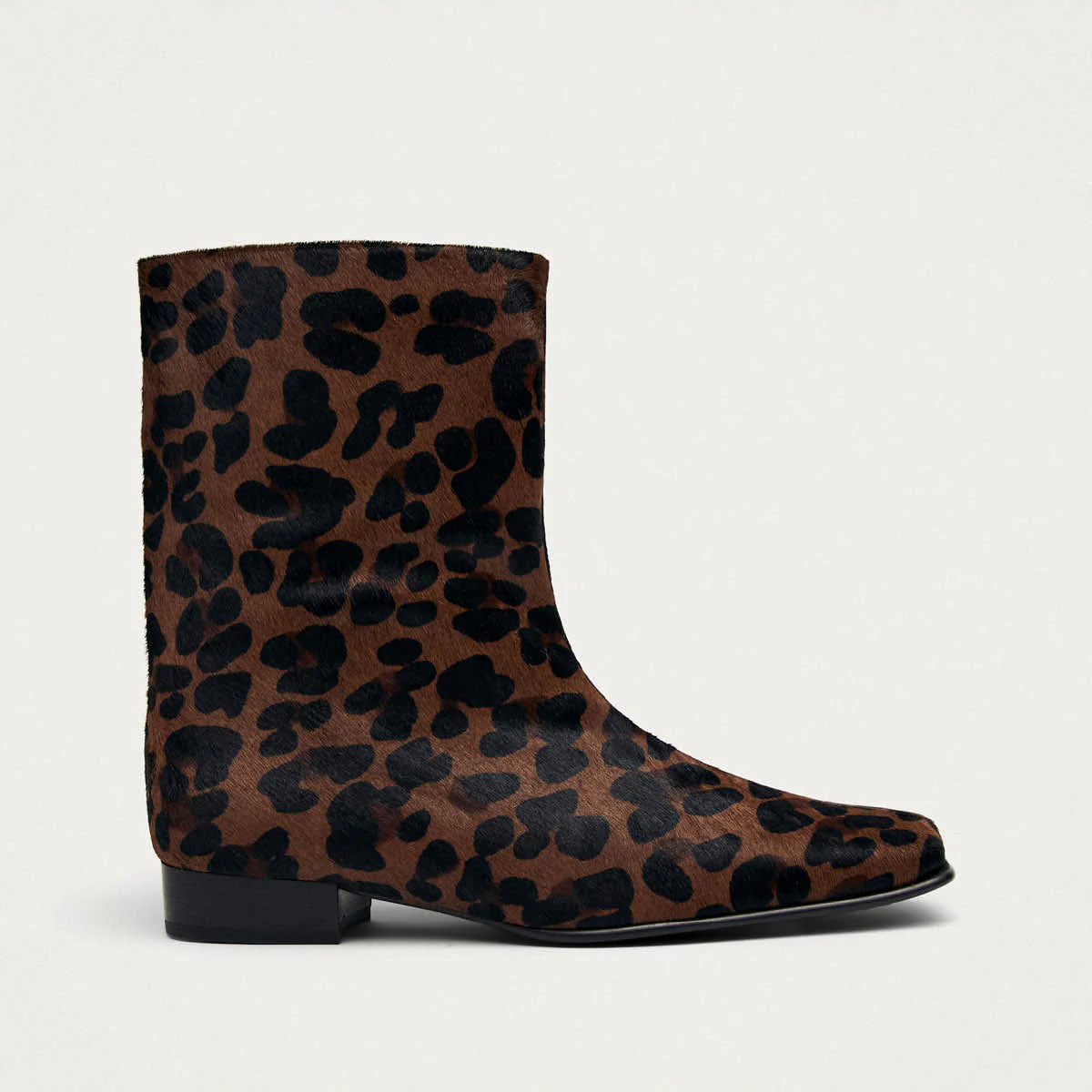 Quinn Soft Deep Brown Leather Ankle Boots