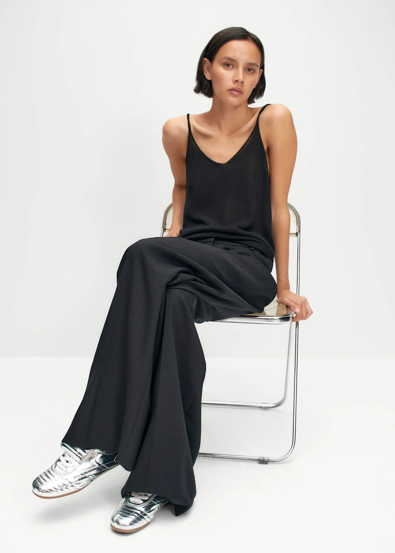 Tb.99 Silver Leather Sneakers