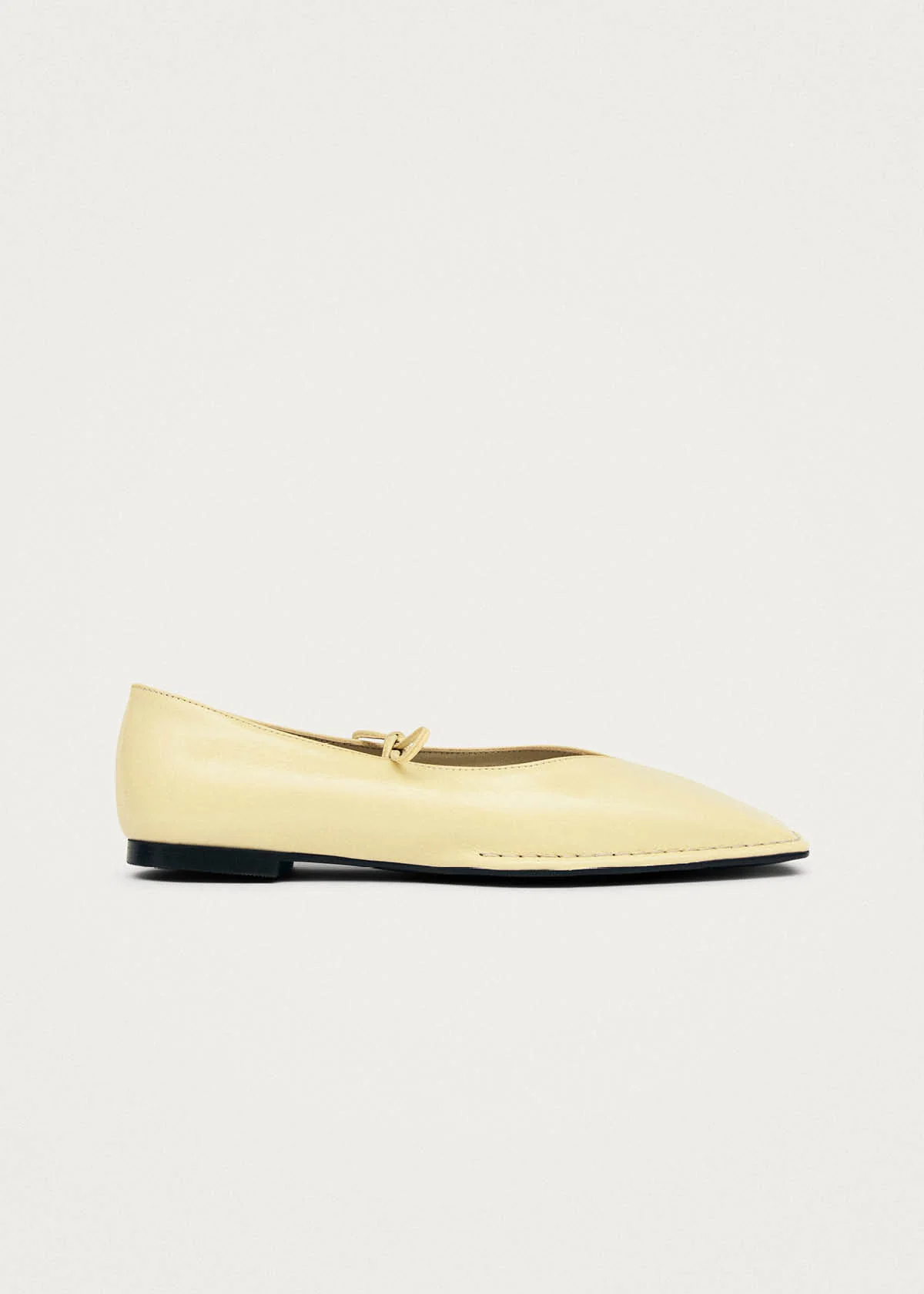Sway Patent Vanilla Leather Ballet Flats