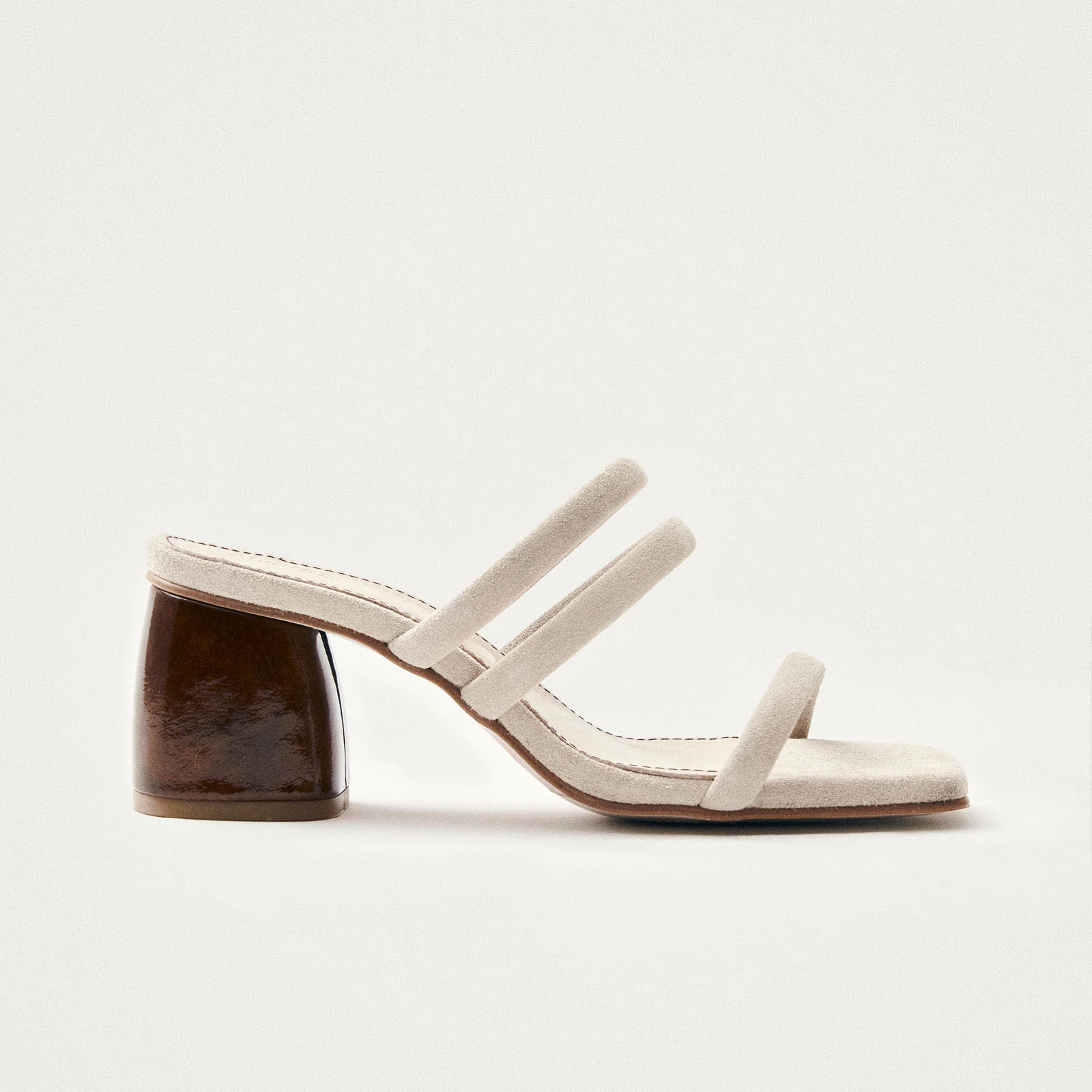 Indiana Stone Beige Leather Sandals