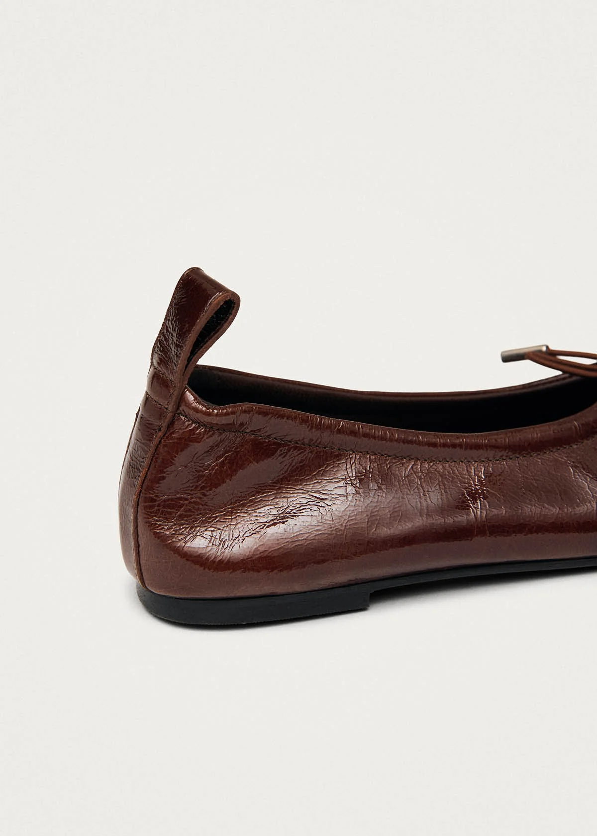Rosalind Patent Brown Leather Ballet Flats