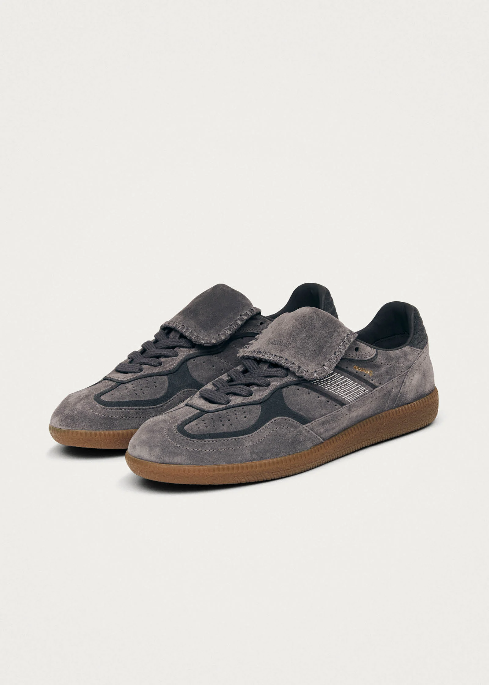 Tb.490 Club Suede Dark Grey Leather Sneakers
