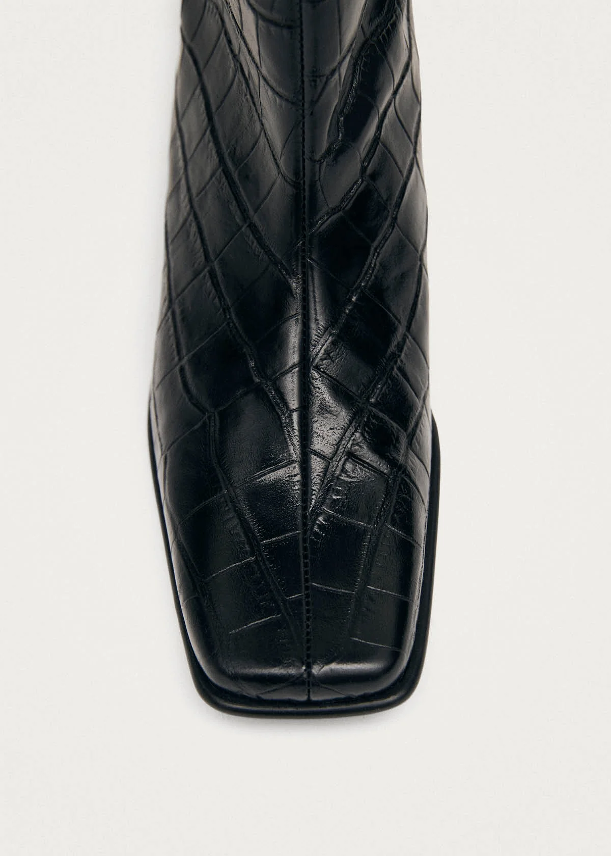 Quinn Alli Black Leather Ankle Boots