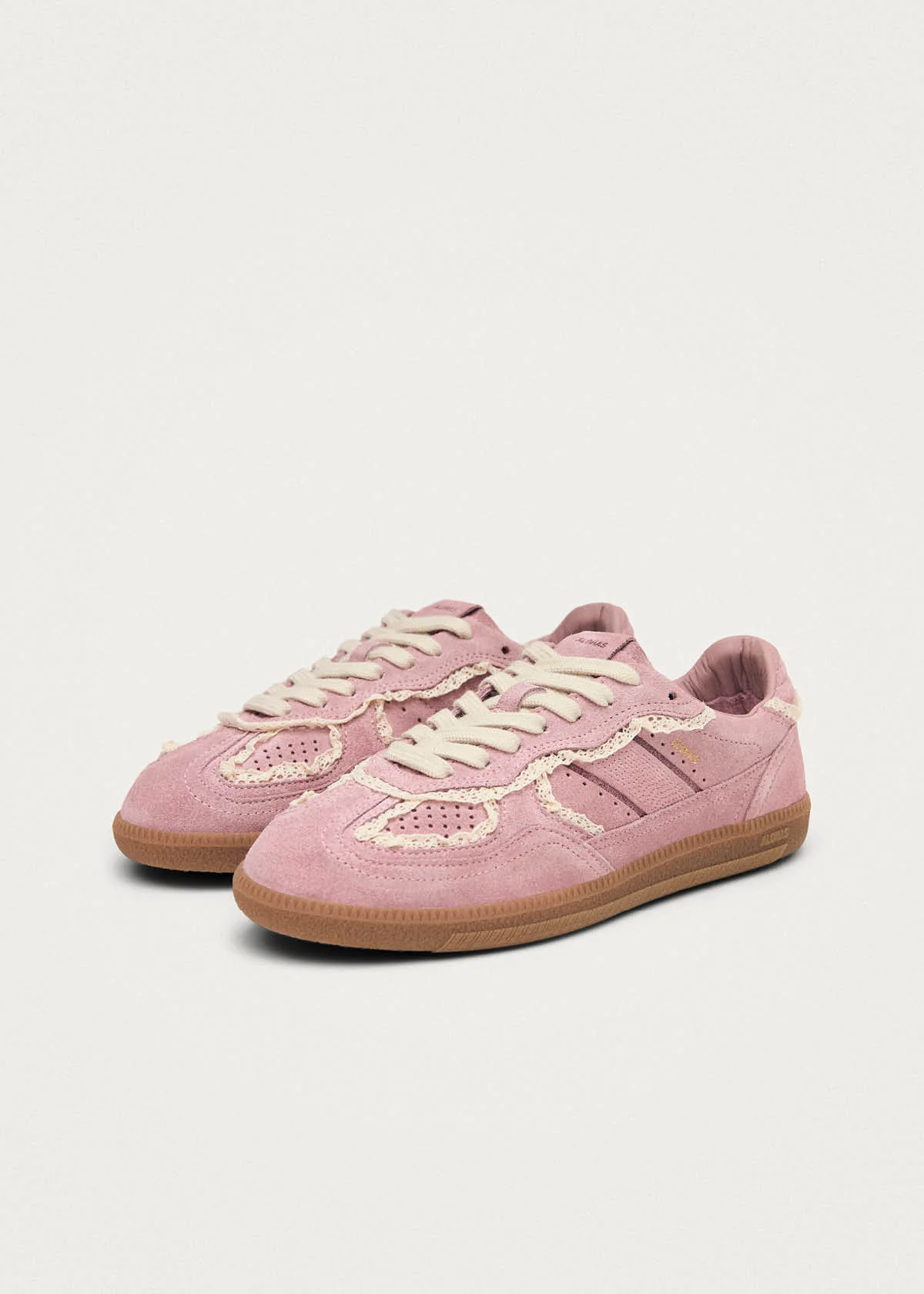 Tb.490 Crochet Pink Leather Sneakers