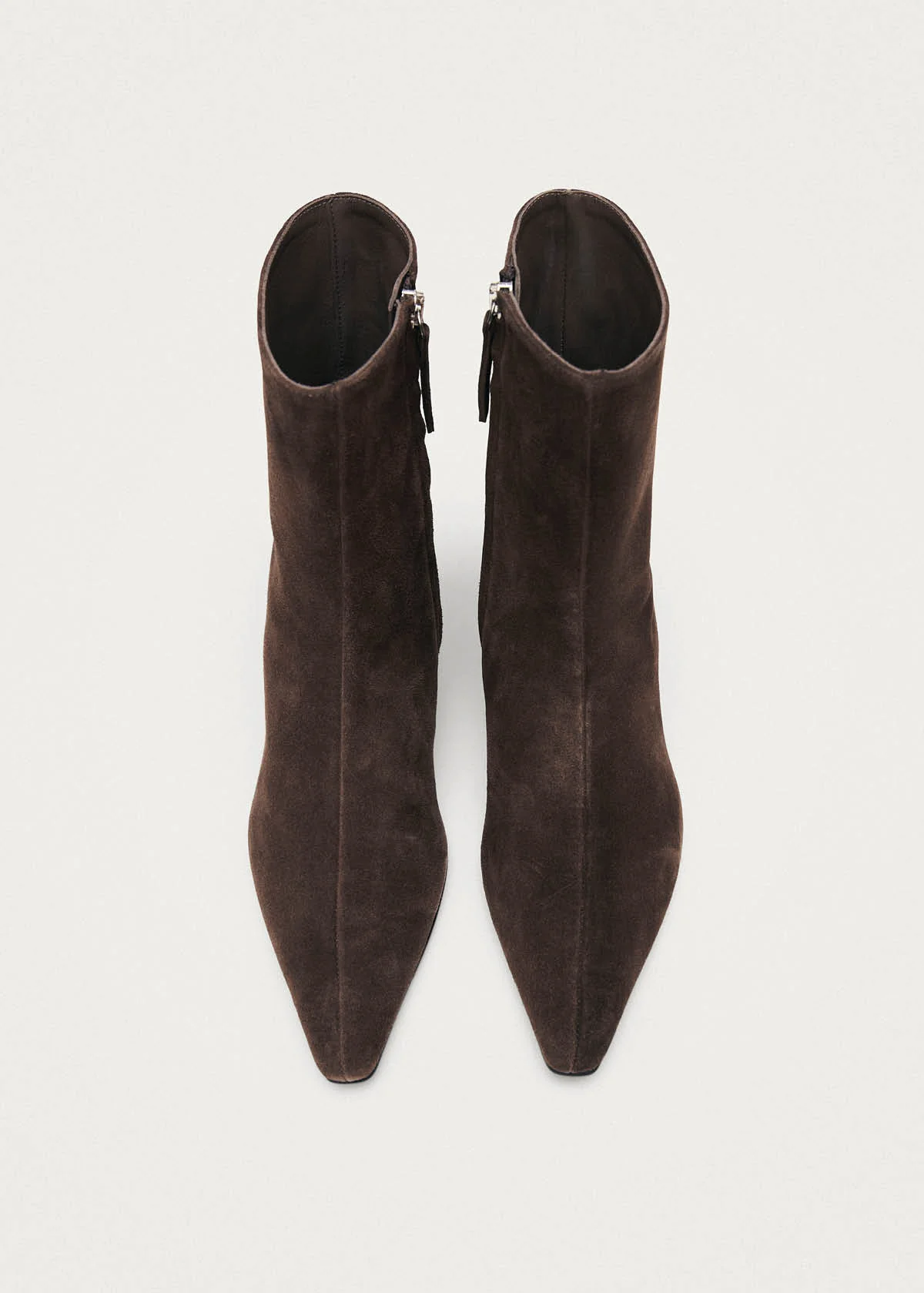 Ambar Suede Brown Leather Ankle Boots