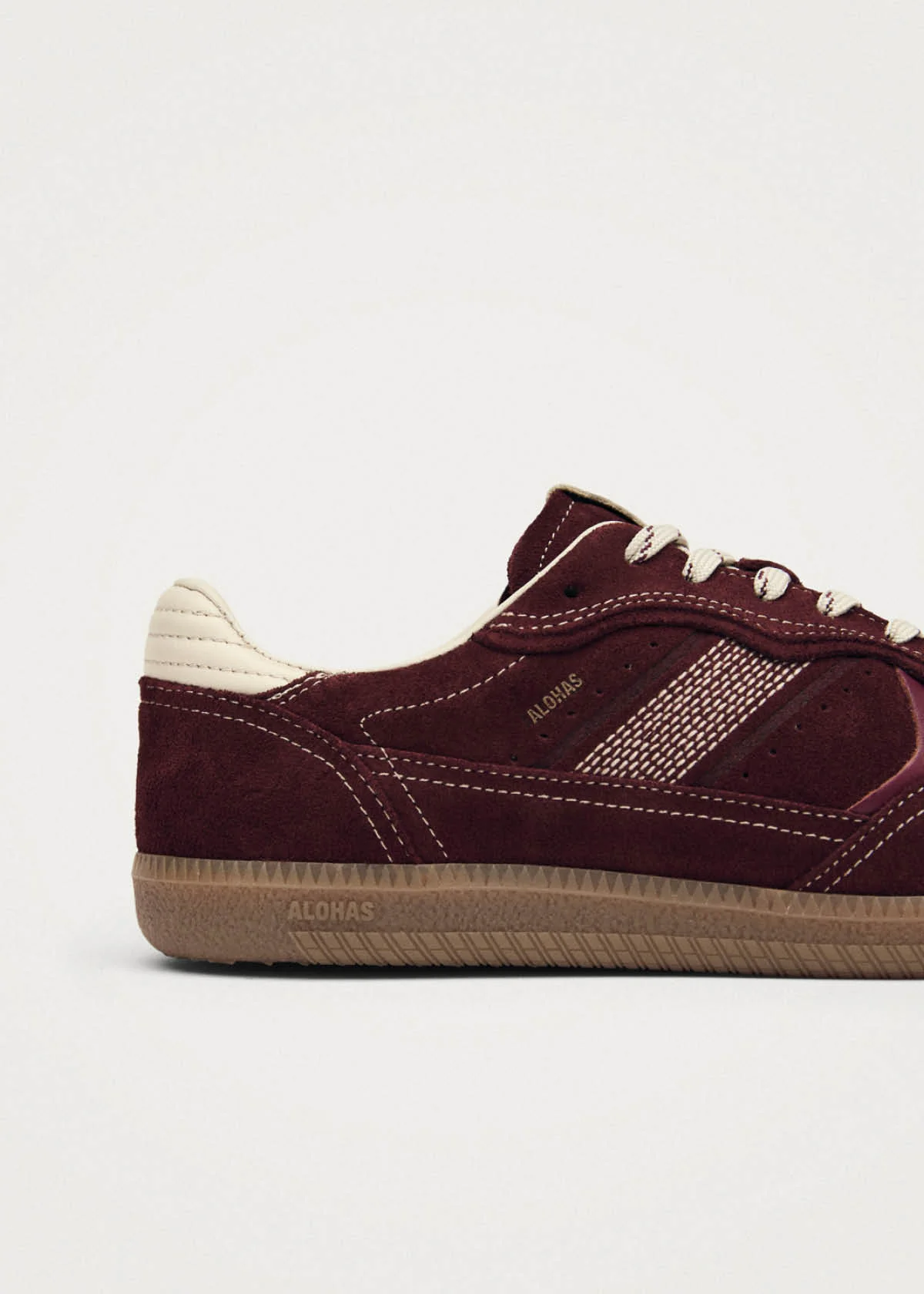 Tb.490 Rife Burgundy Cream Leather Sneakers