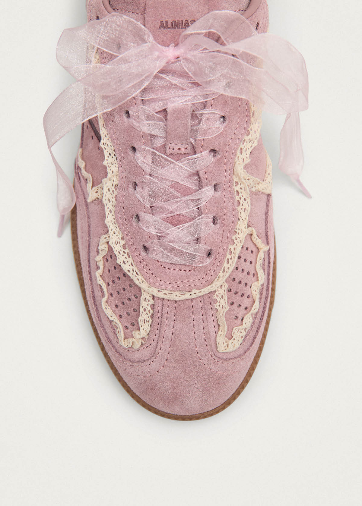 Tb.490 Mule Crochet Pink Leather Sneakers