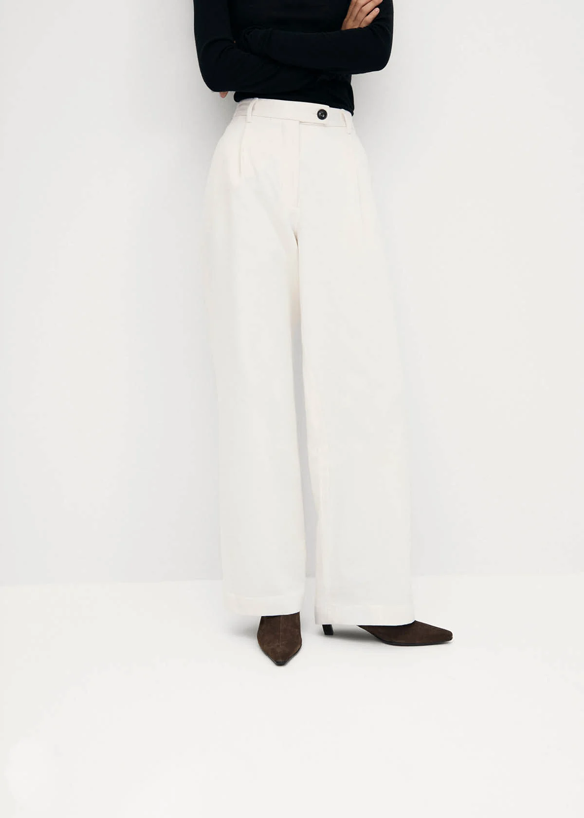 Ambar Suede Brown Leather Ankle Boots