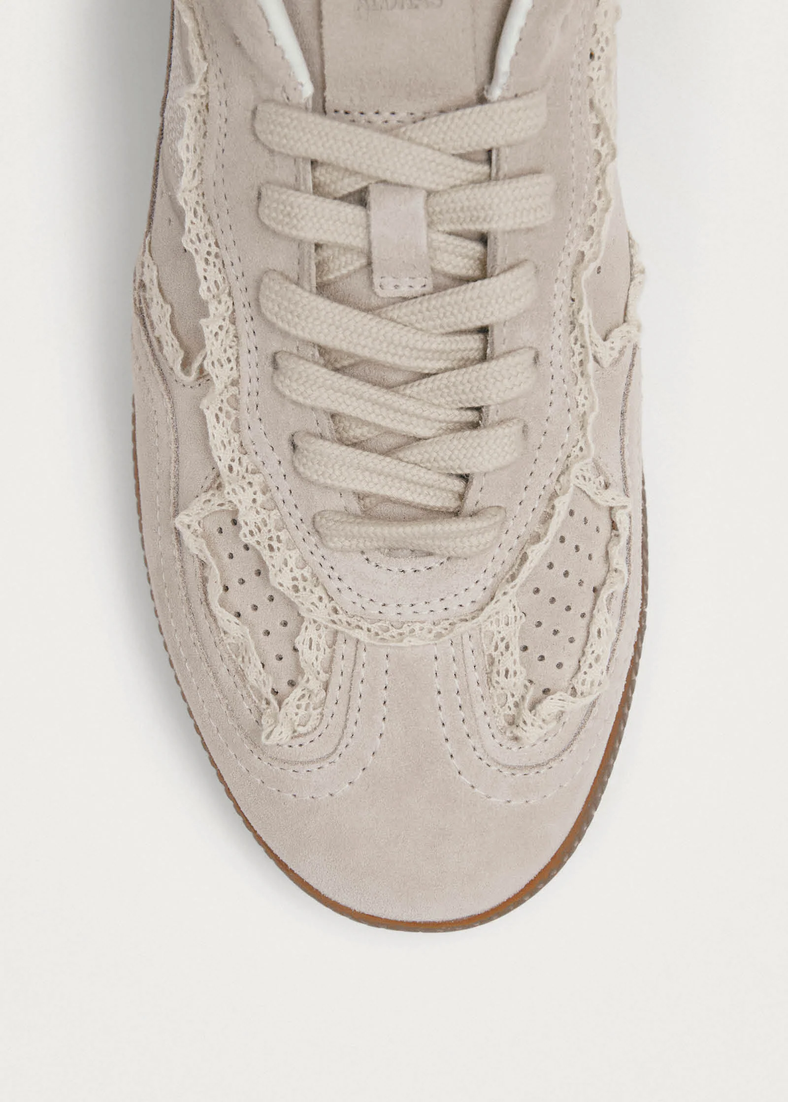 Tb.490 Mule Crochet Cream Leather Sneakers