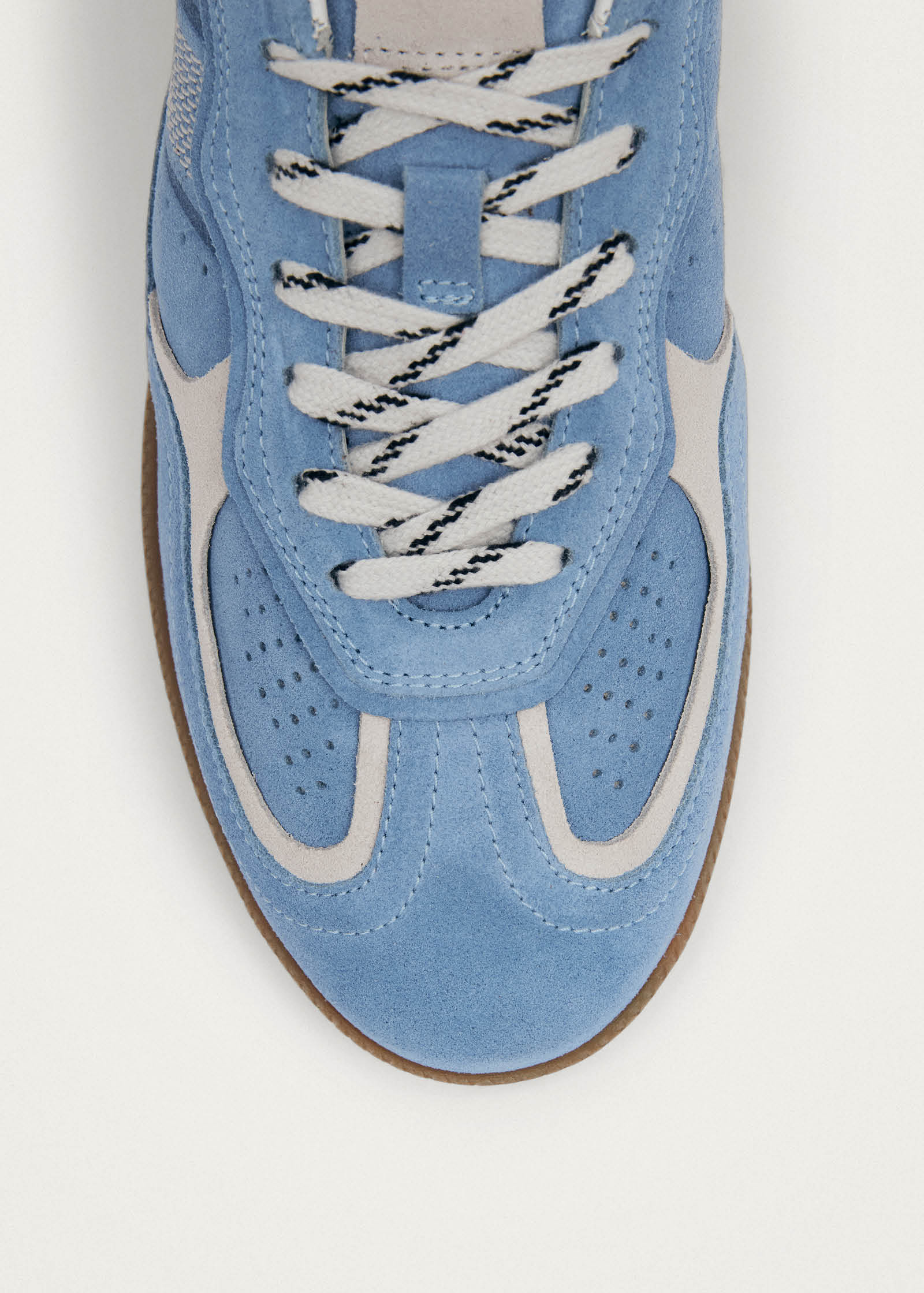 Tb.490 Rife Cornflower Blue Cream Leather Sneakers