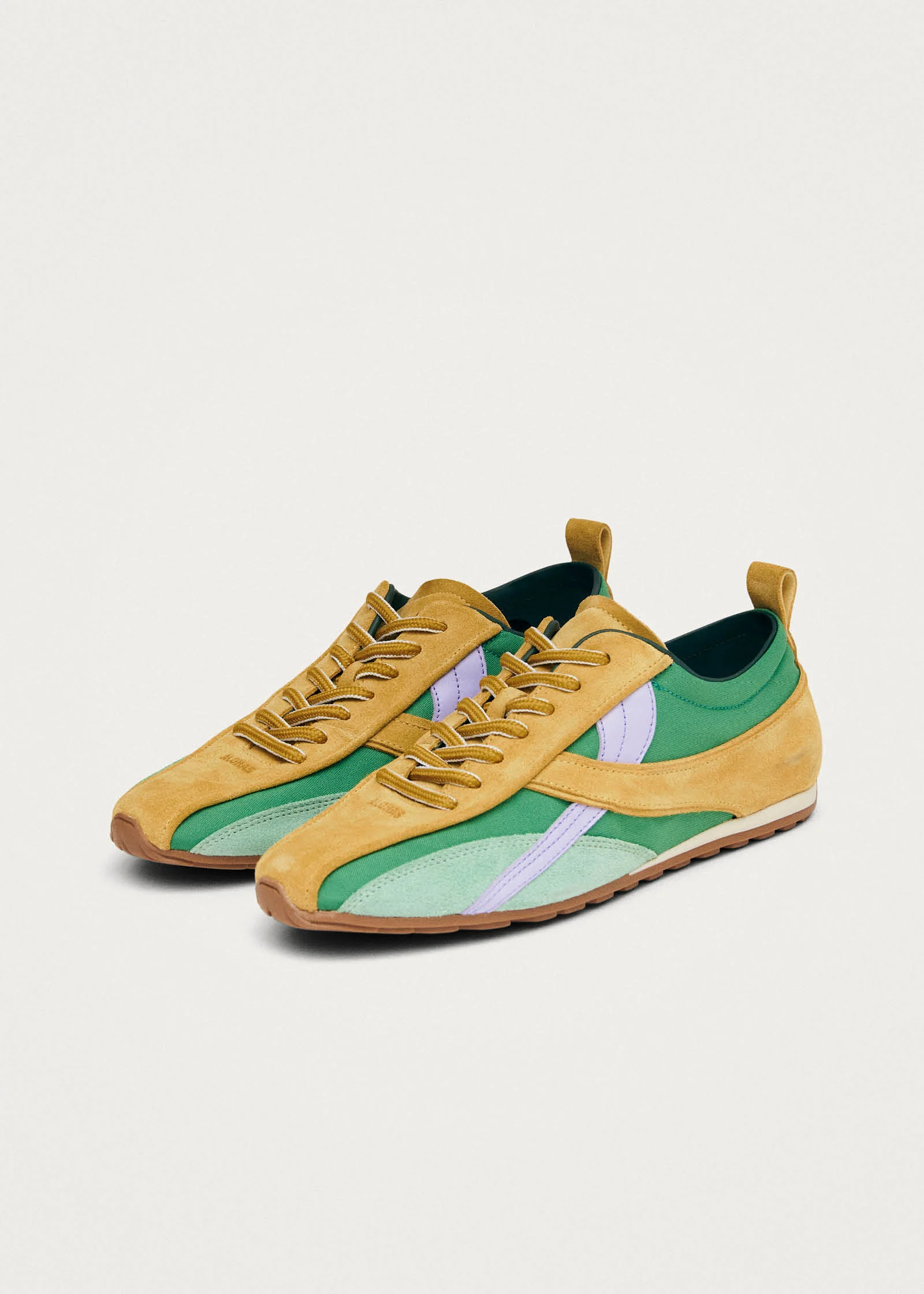 Tb.304 Nylon Green Leather Sneakers