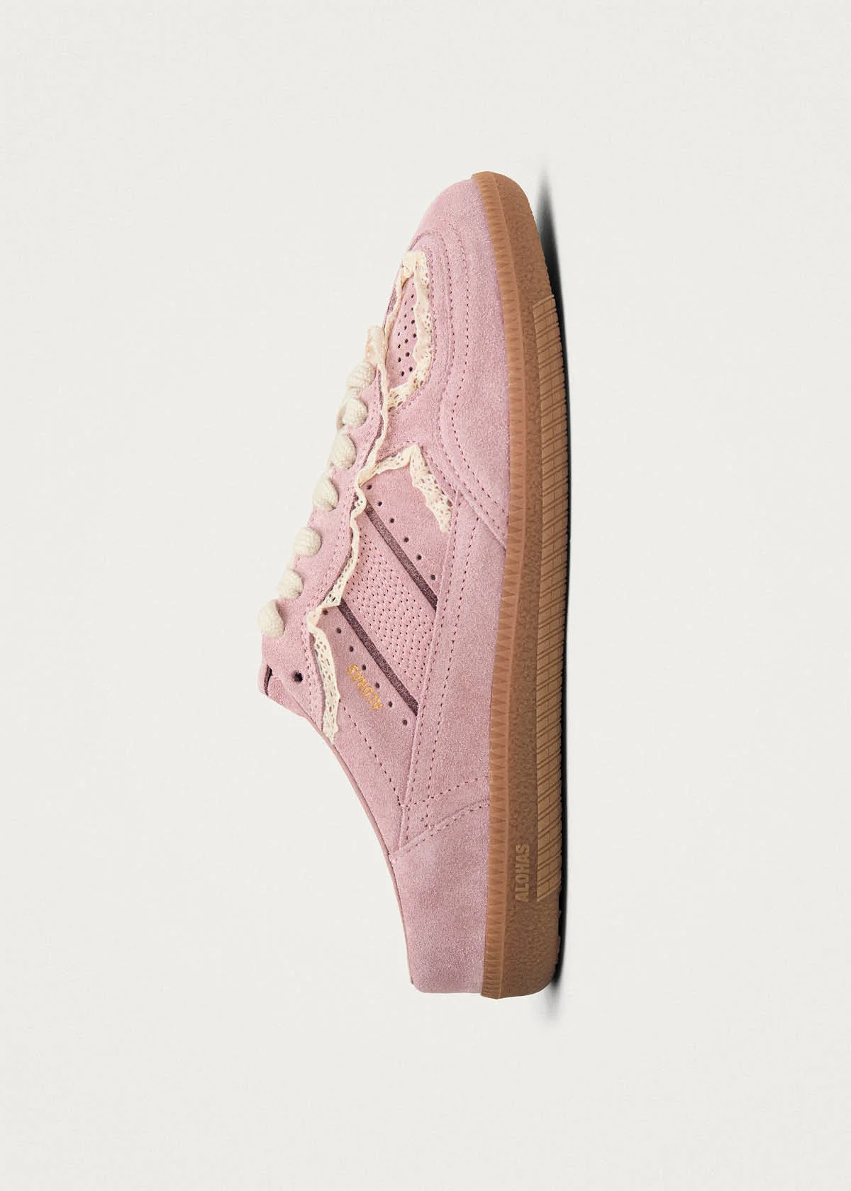Tb.490 Mule Crochet Pink Leather Sneakers