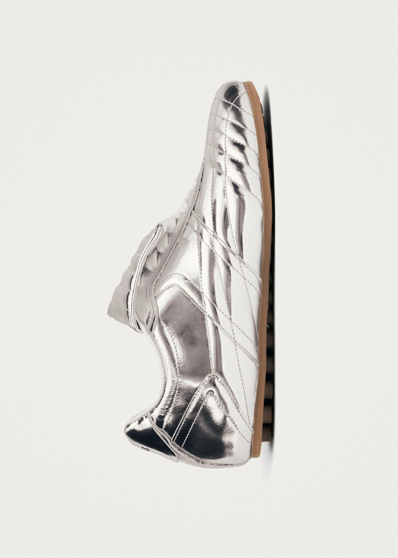 Tb.99 Silver Leather Sneakers