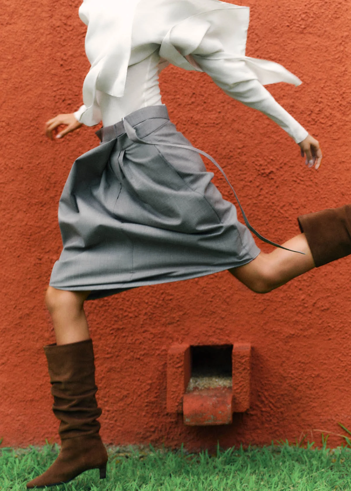 Kalila Suede Brown Leather Boots