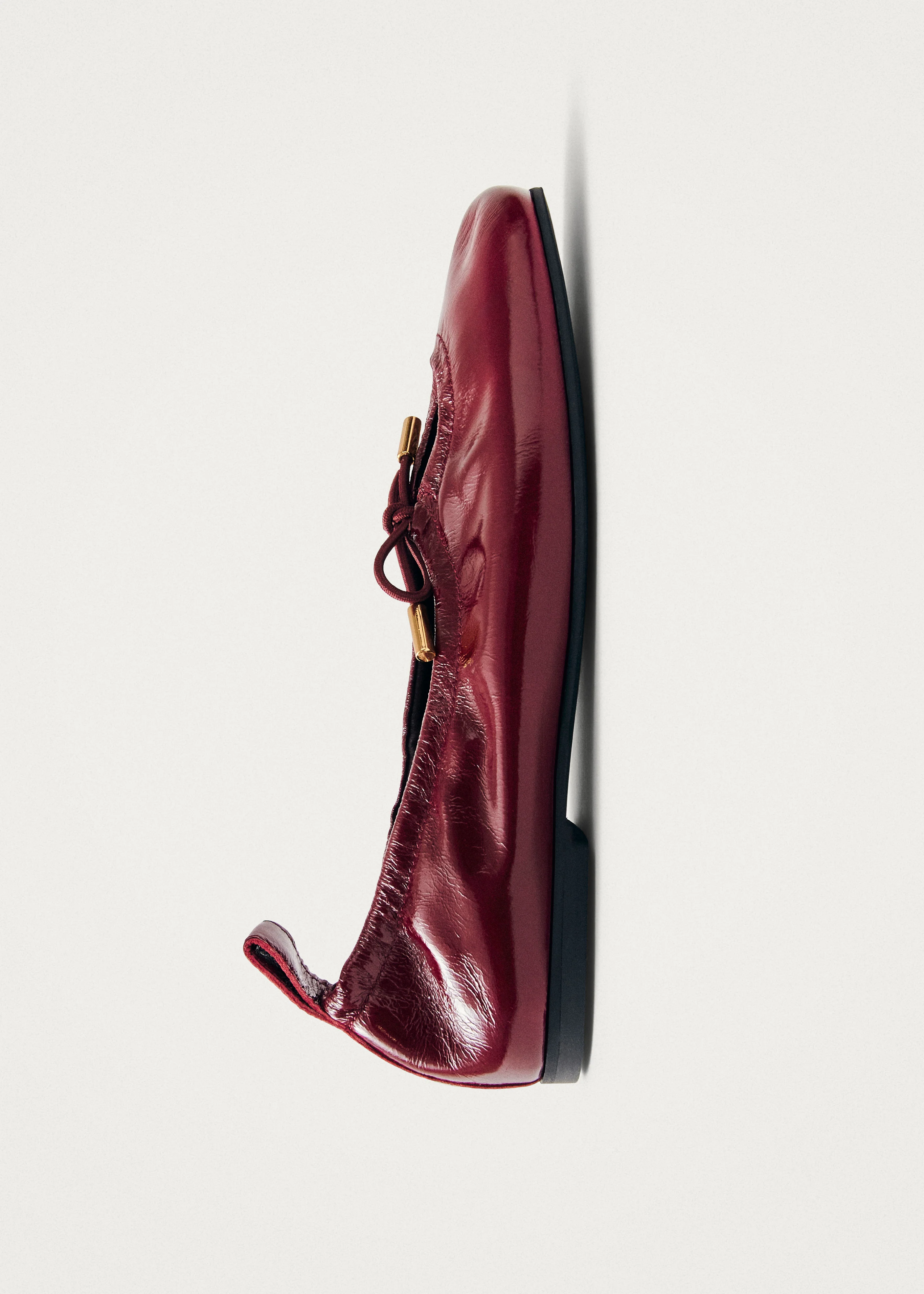 Rosalind Burgundy Patent Leather Ballet Flats