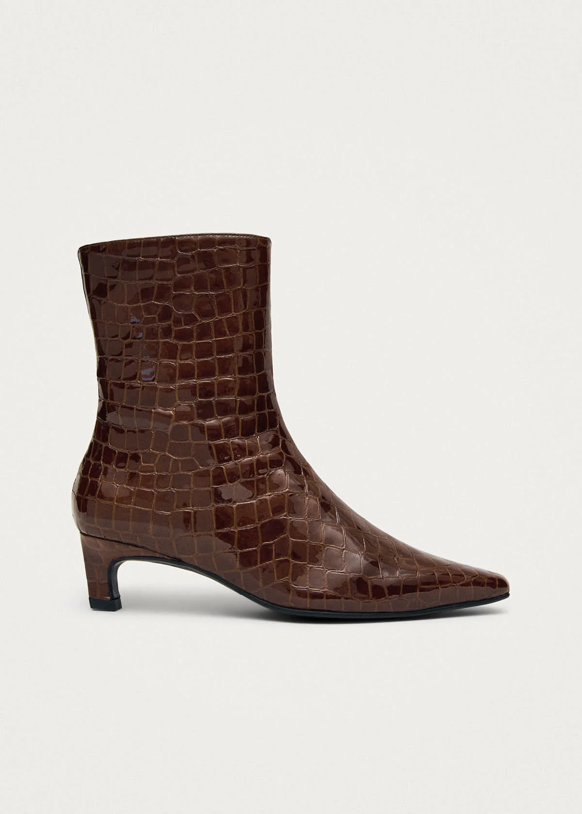Ambar Alli Brown Leather Ankle Boots