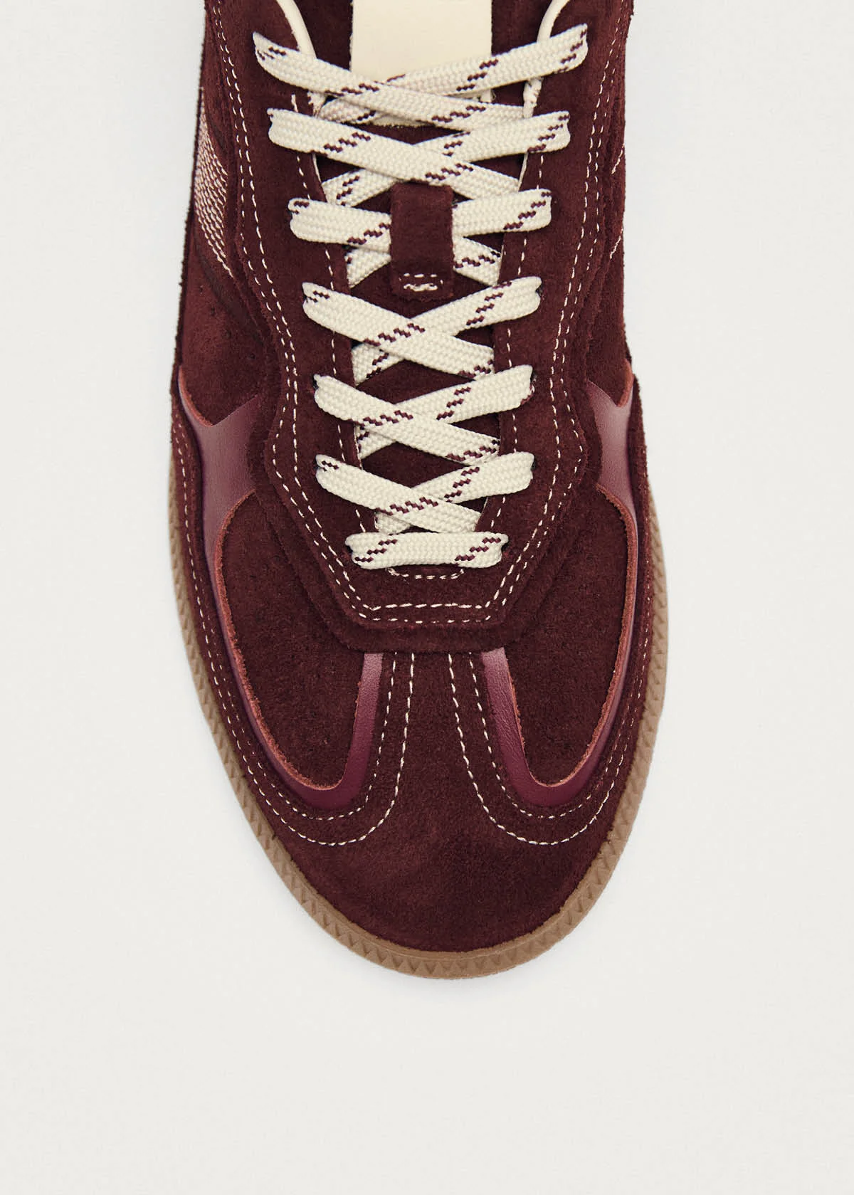 Tb.490 Rife Burgundy Cream Leather Sneakers