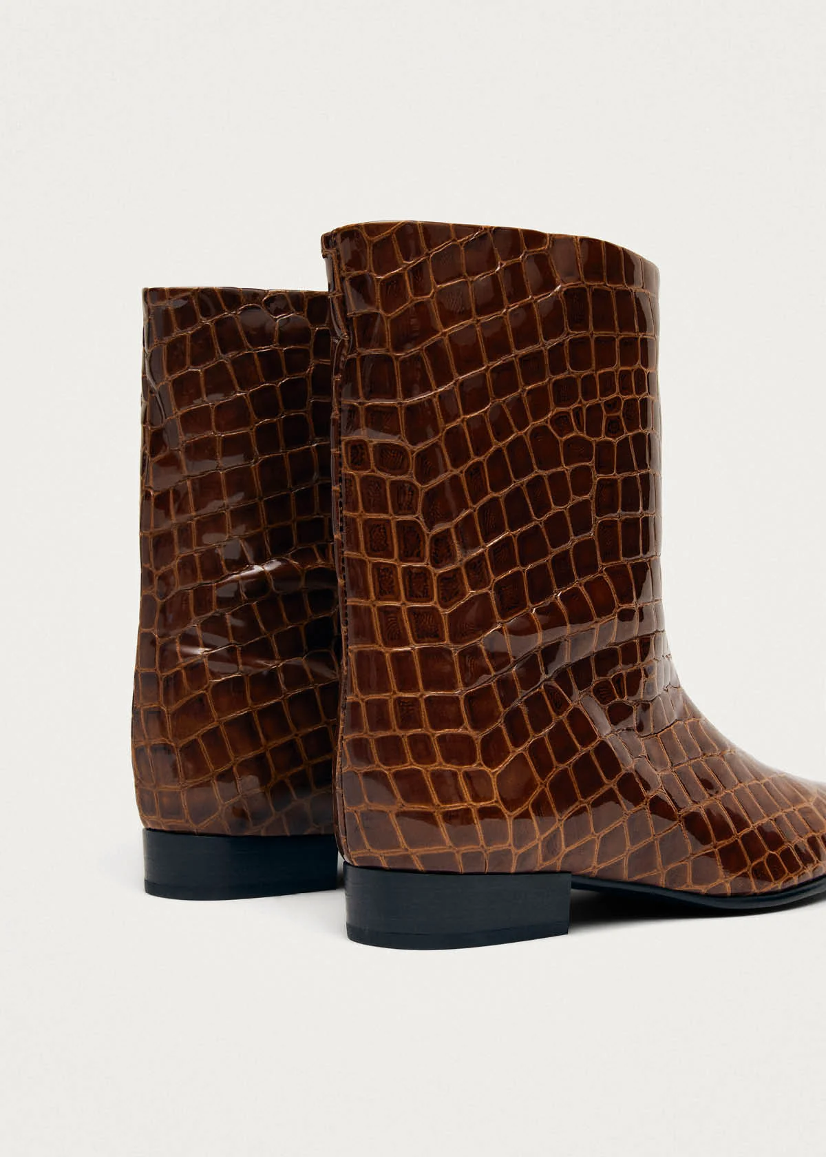 Quinn Alli Brown Leather Ankle Boots