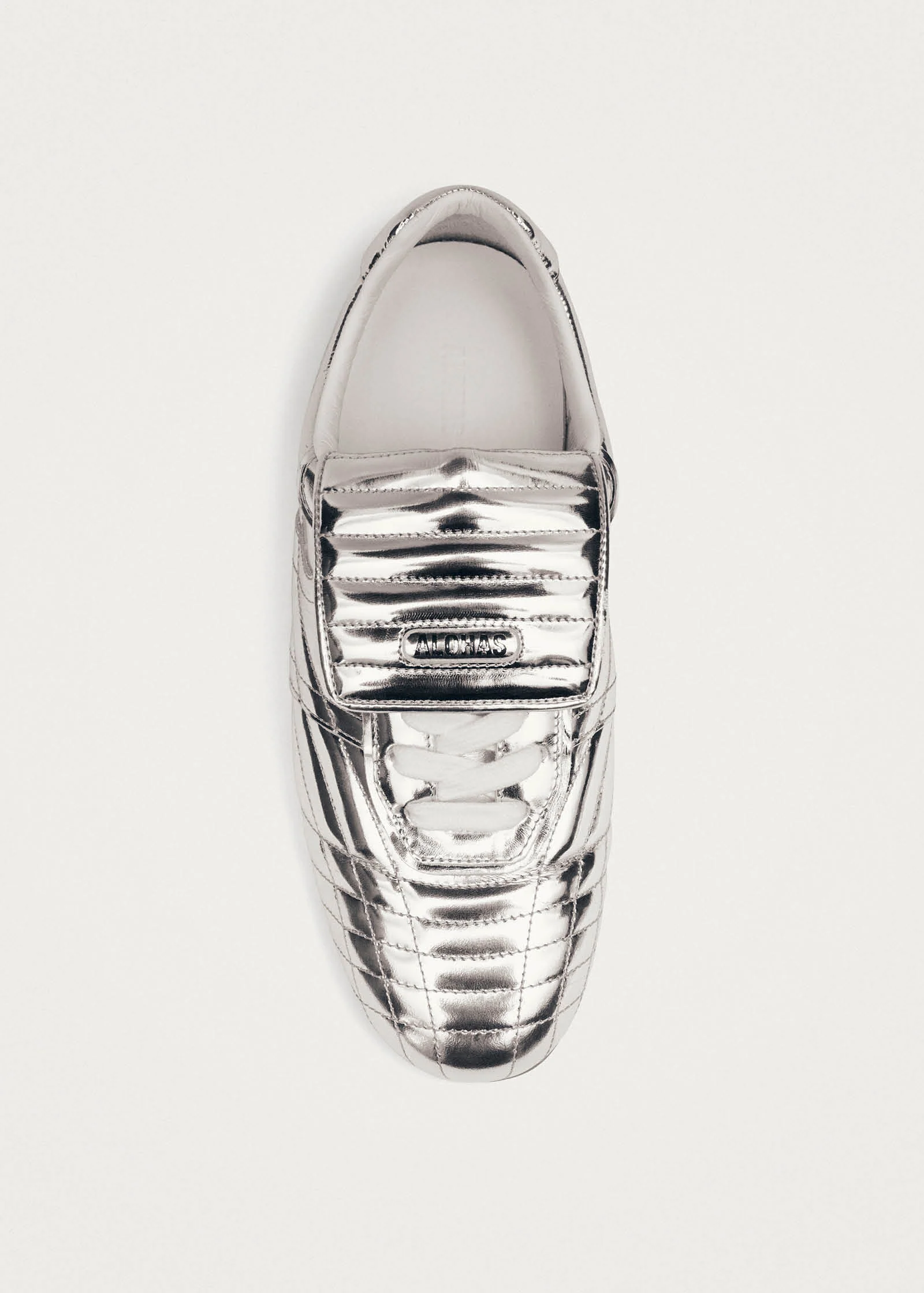 Tb.99 Silver Leather Sneakers