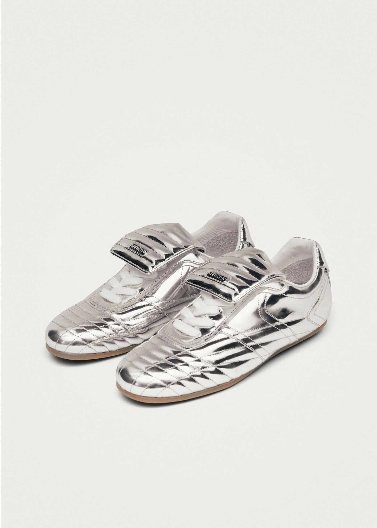 Tb.99 Silver Leather Sneakers