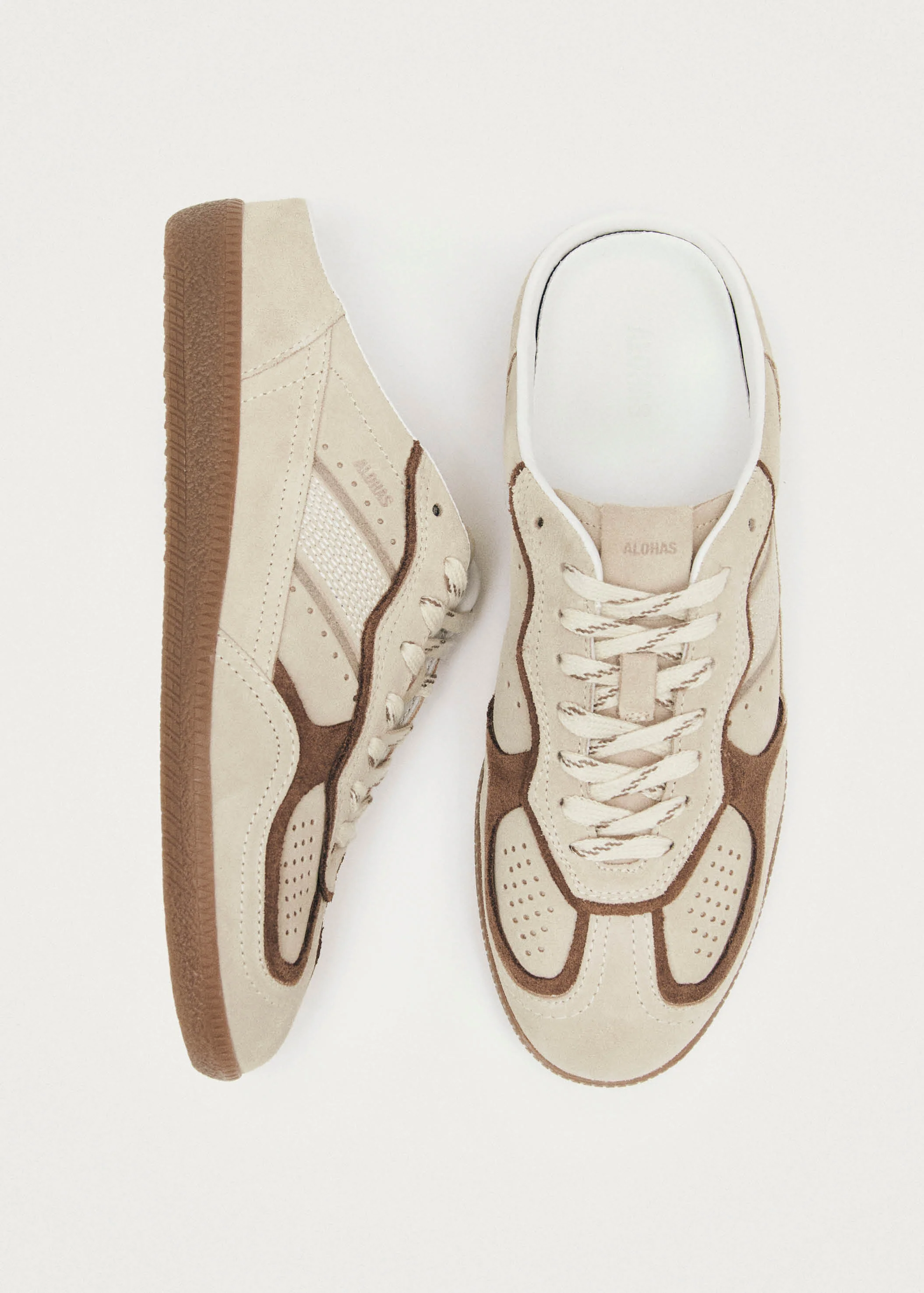 Tb.490 Mule Cream Leather Sneakers