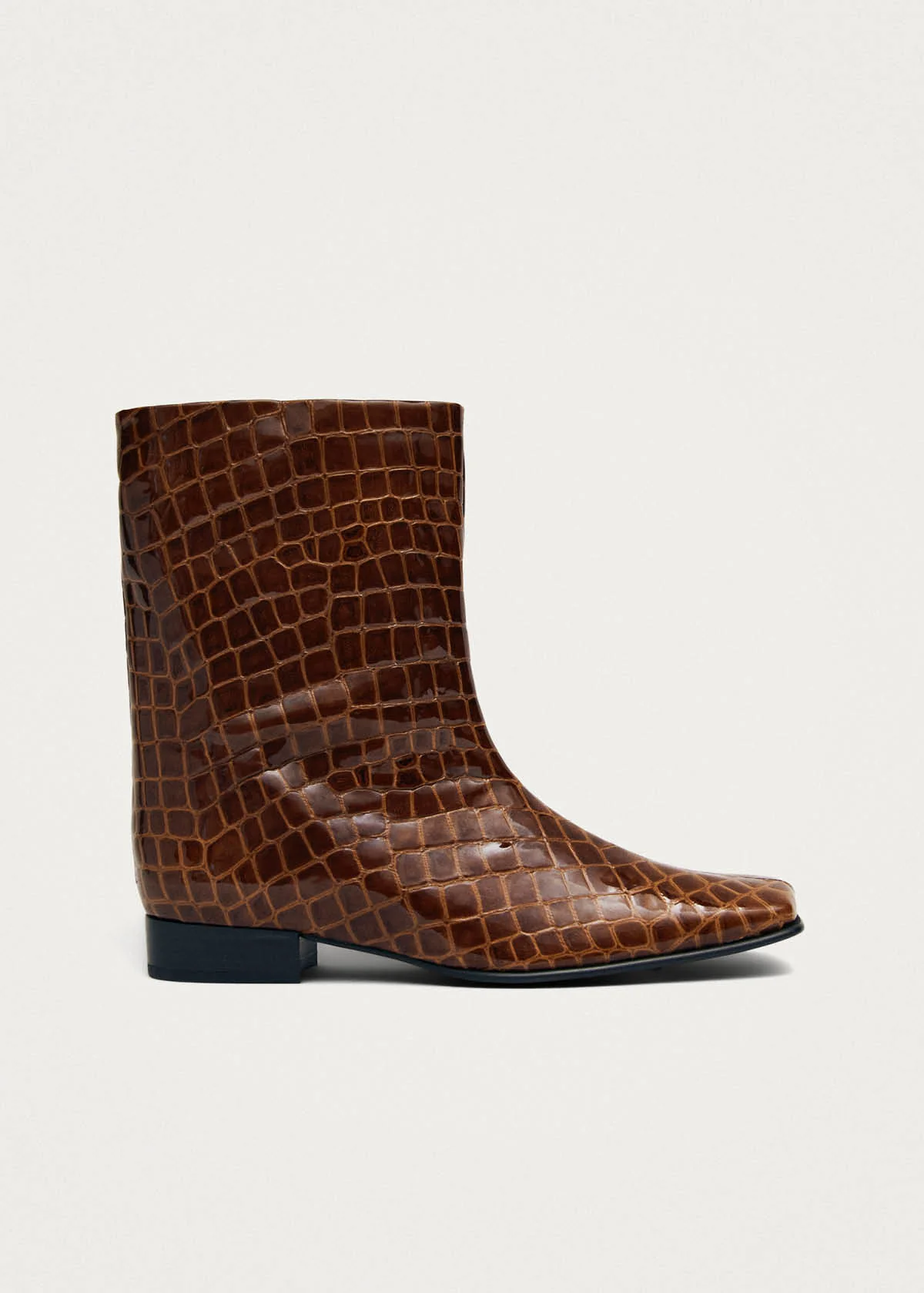 Quinn Alli Brown Leather Ankle Boots