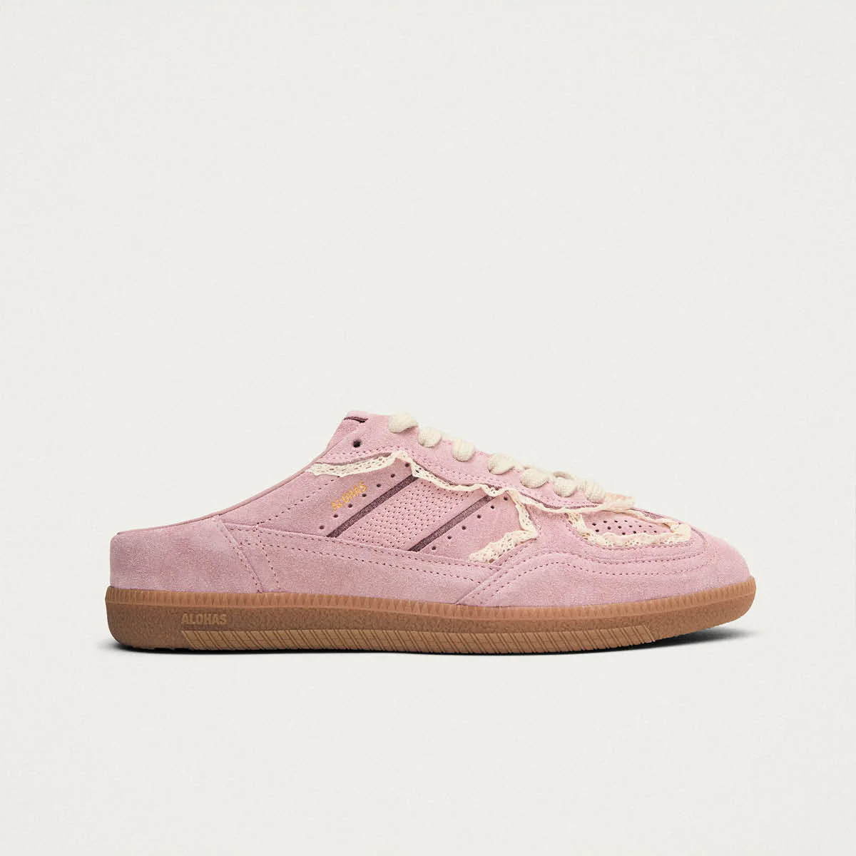 Tb.490 Mule Crochet Pink Leather Sneakers