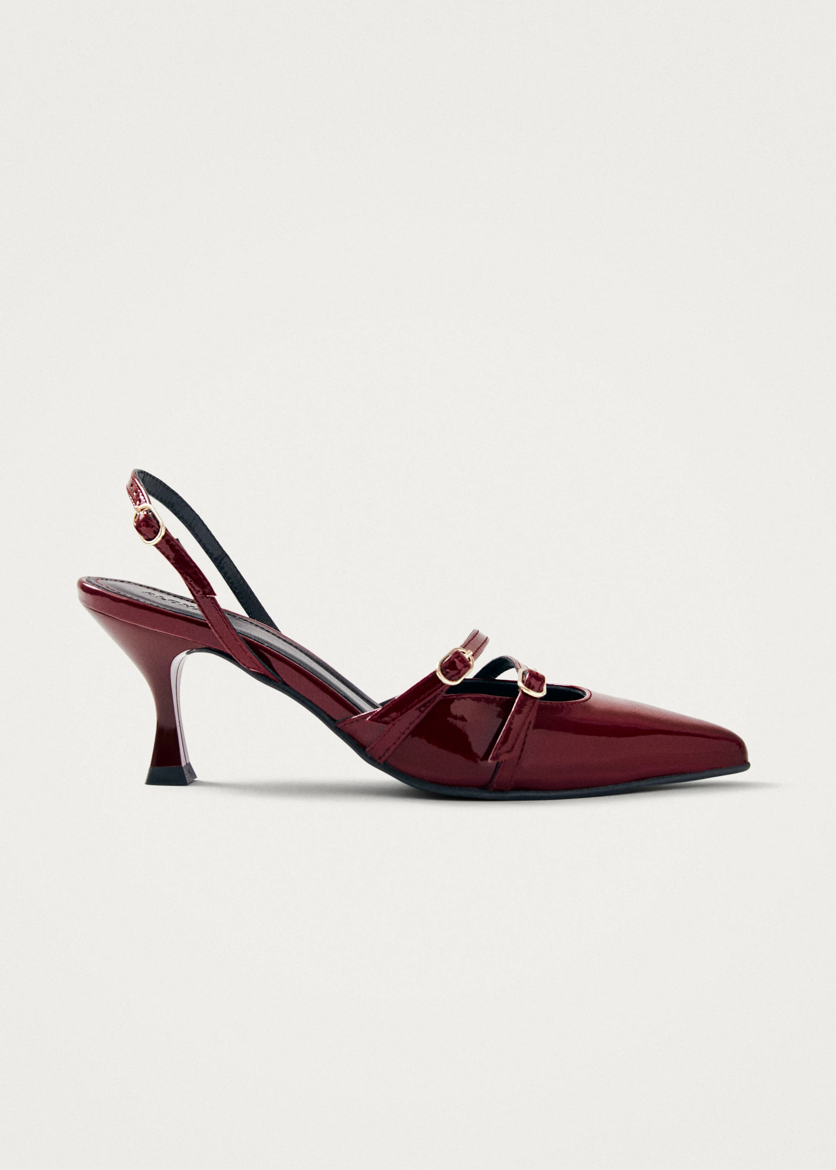 Joelle Burgundy Patent Leather Pumps