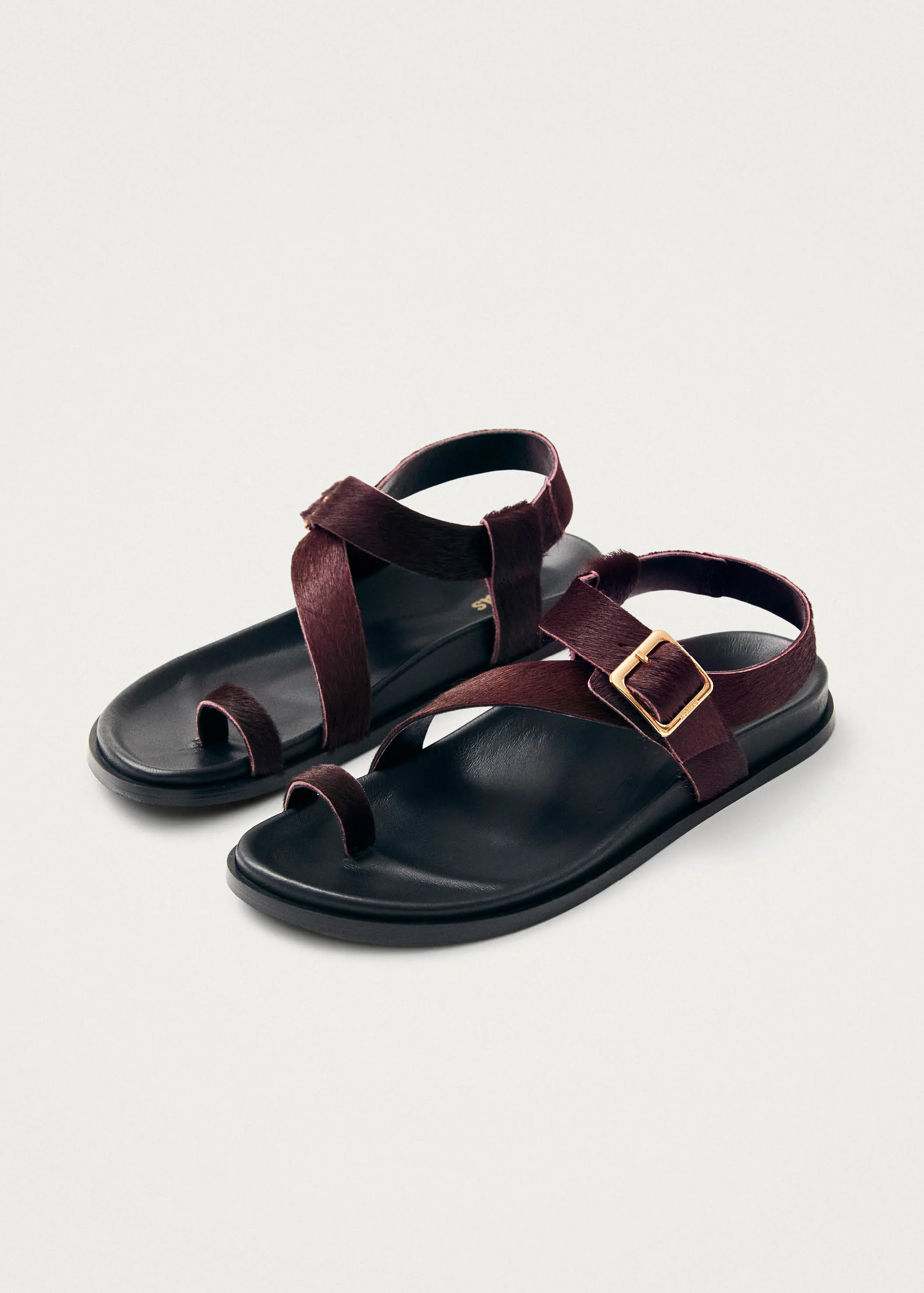 Siren Soft Burgundy Leather Sandals