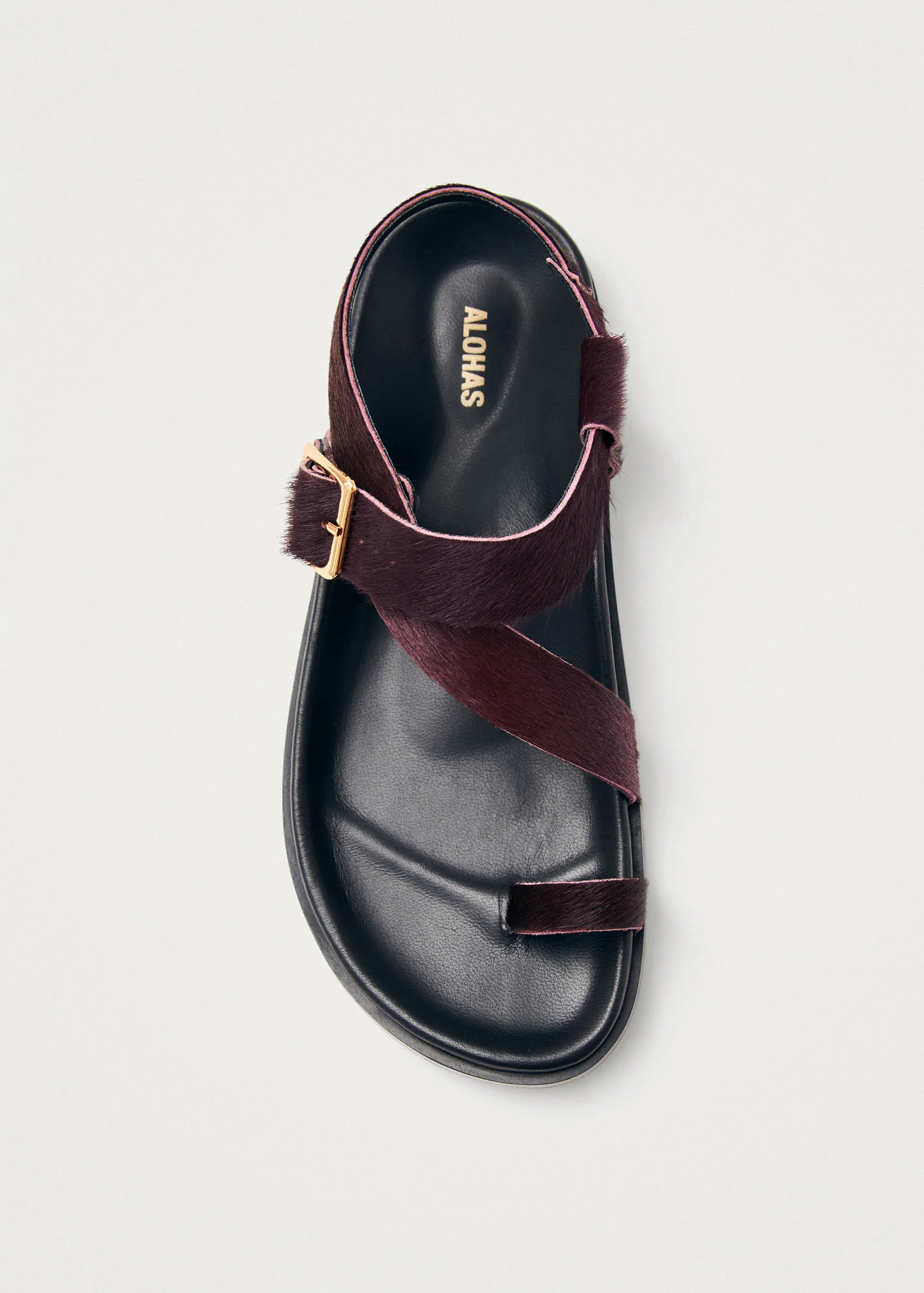 Siren Soft Burgundy Leather Sandals
