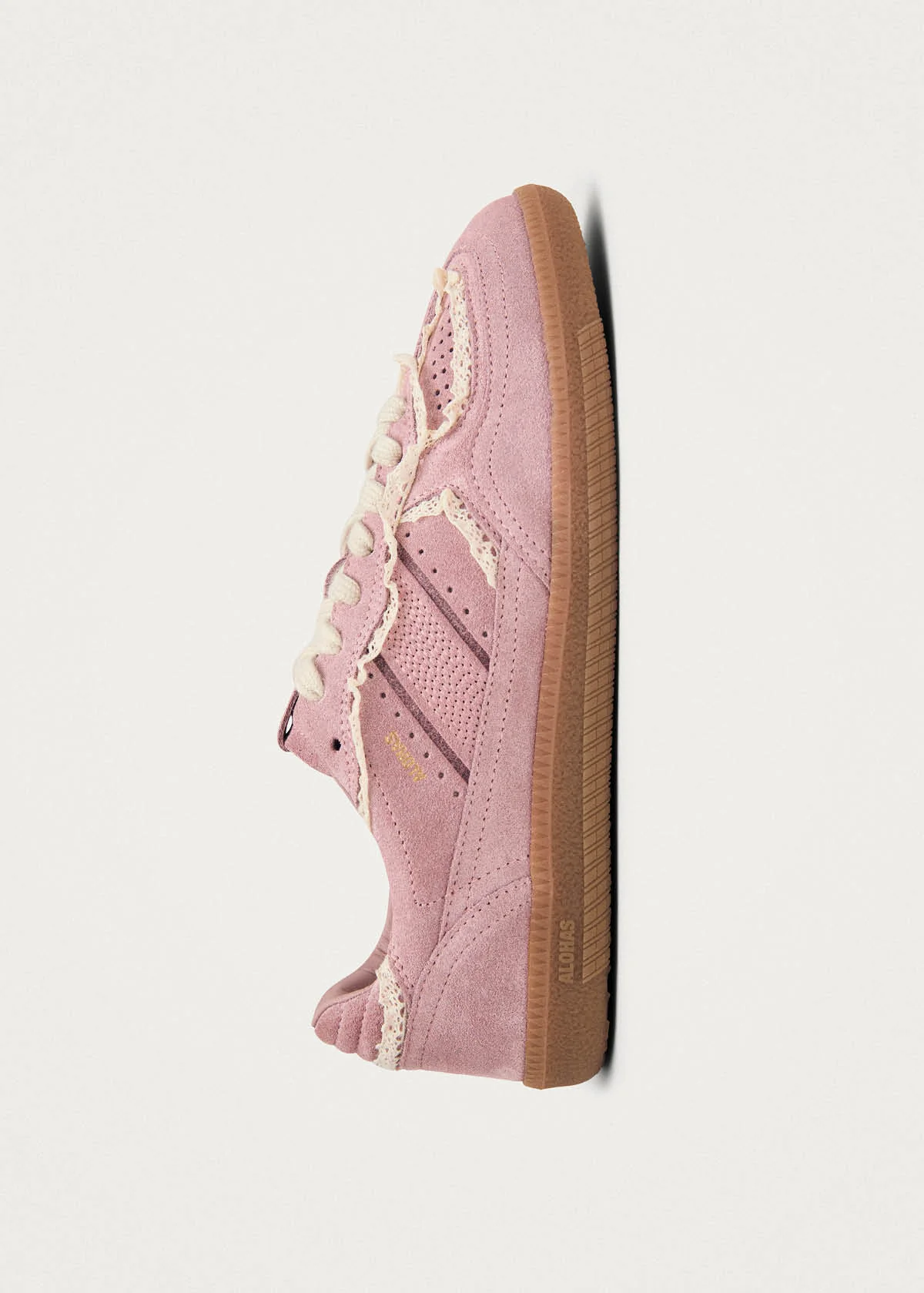 Tb.490 Crochet Pink Leather Sneakers