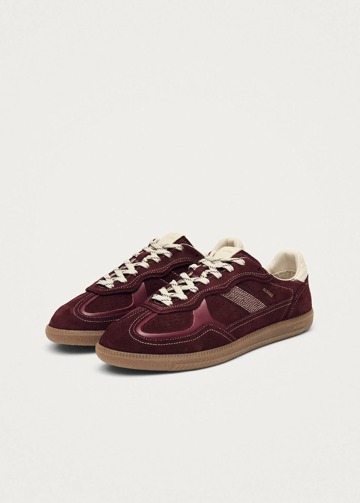Tb.490 Rife Burgundy Cream Leather Sneakers