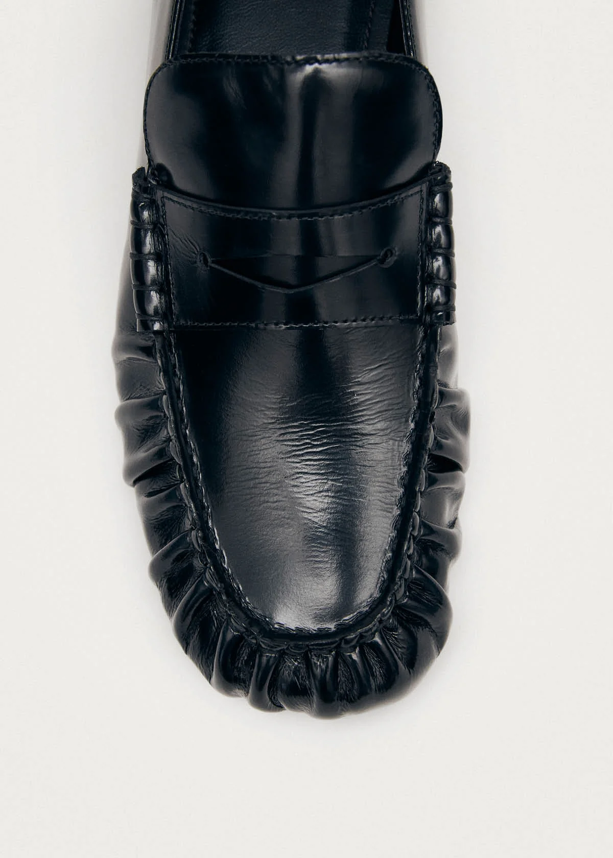 Aven Black Leather Loafers