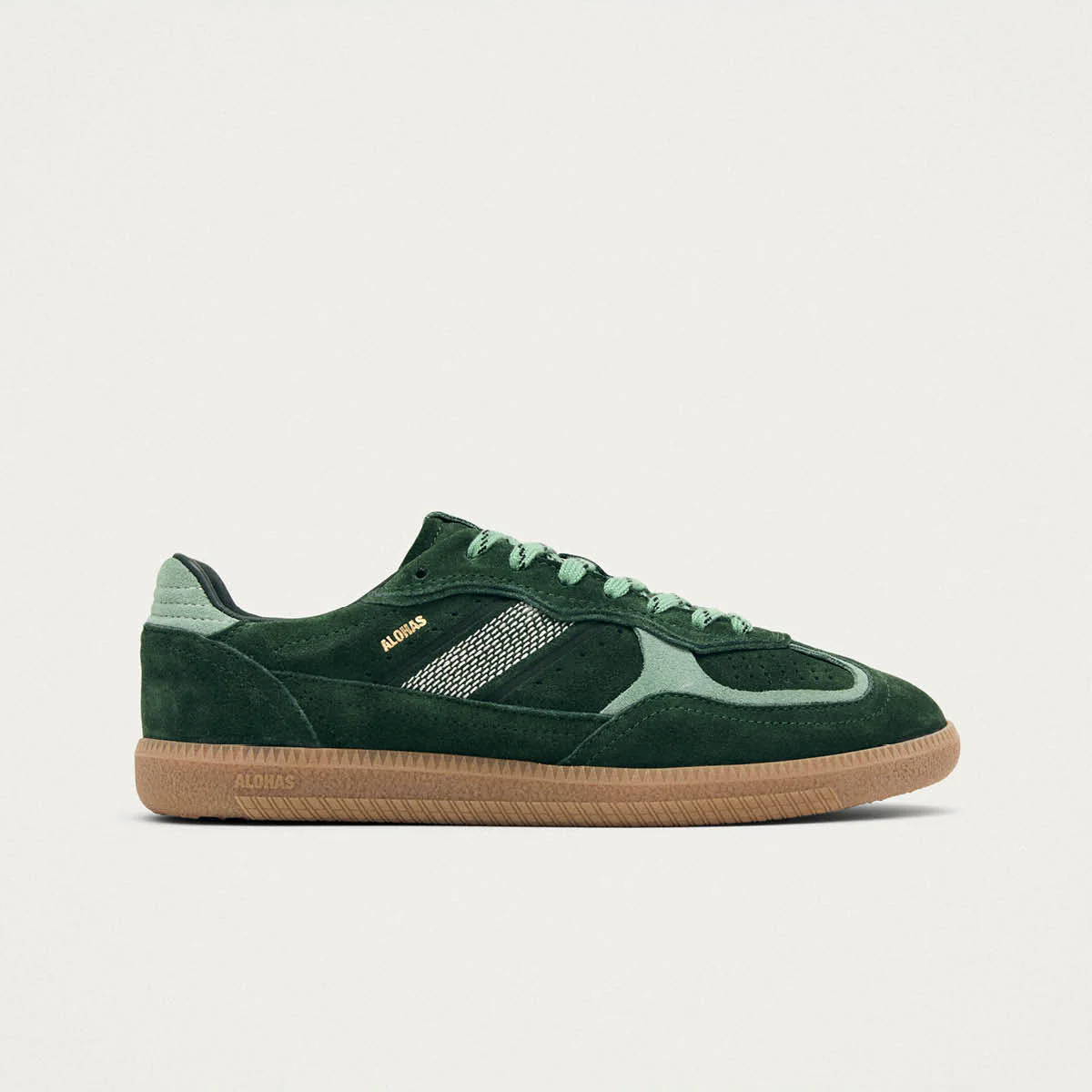 Tb.490 Rife Green Tones Leather Sneakers