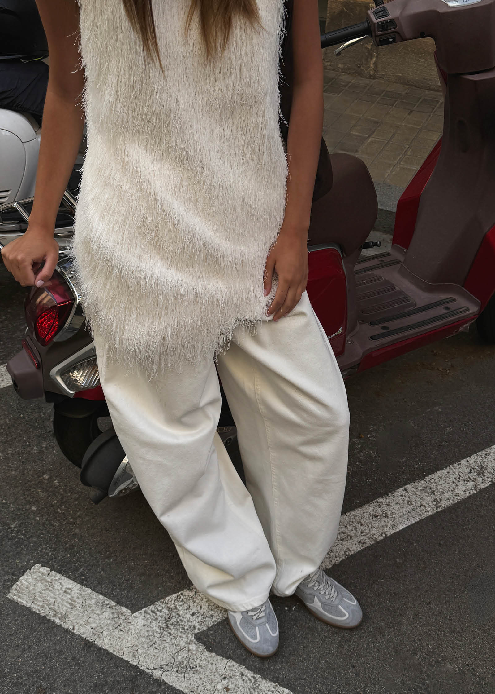 Tb.490 Rife Grey Leather Sneakers