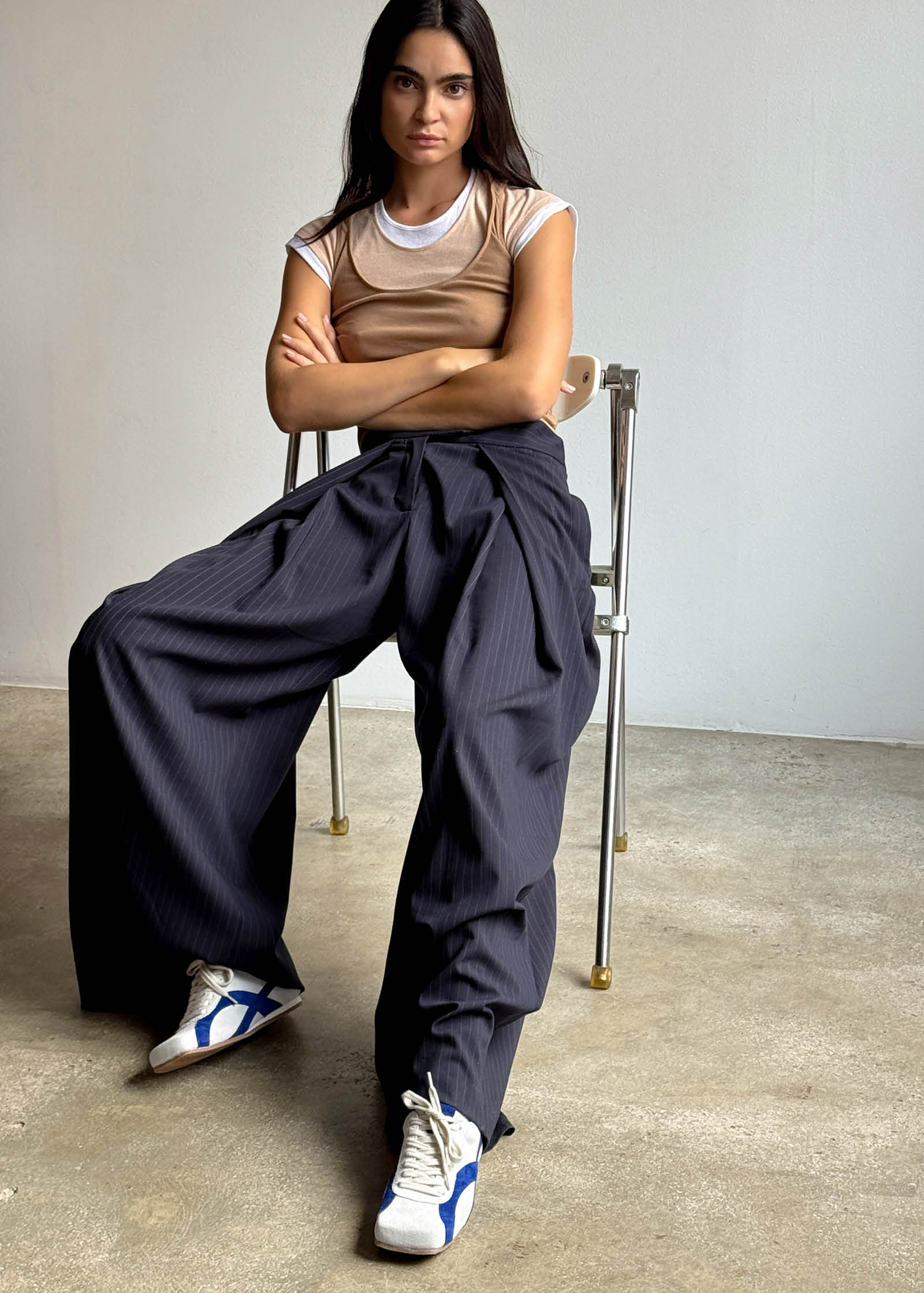 Tb.110 Suede White Leather Sneakers