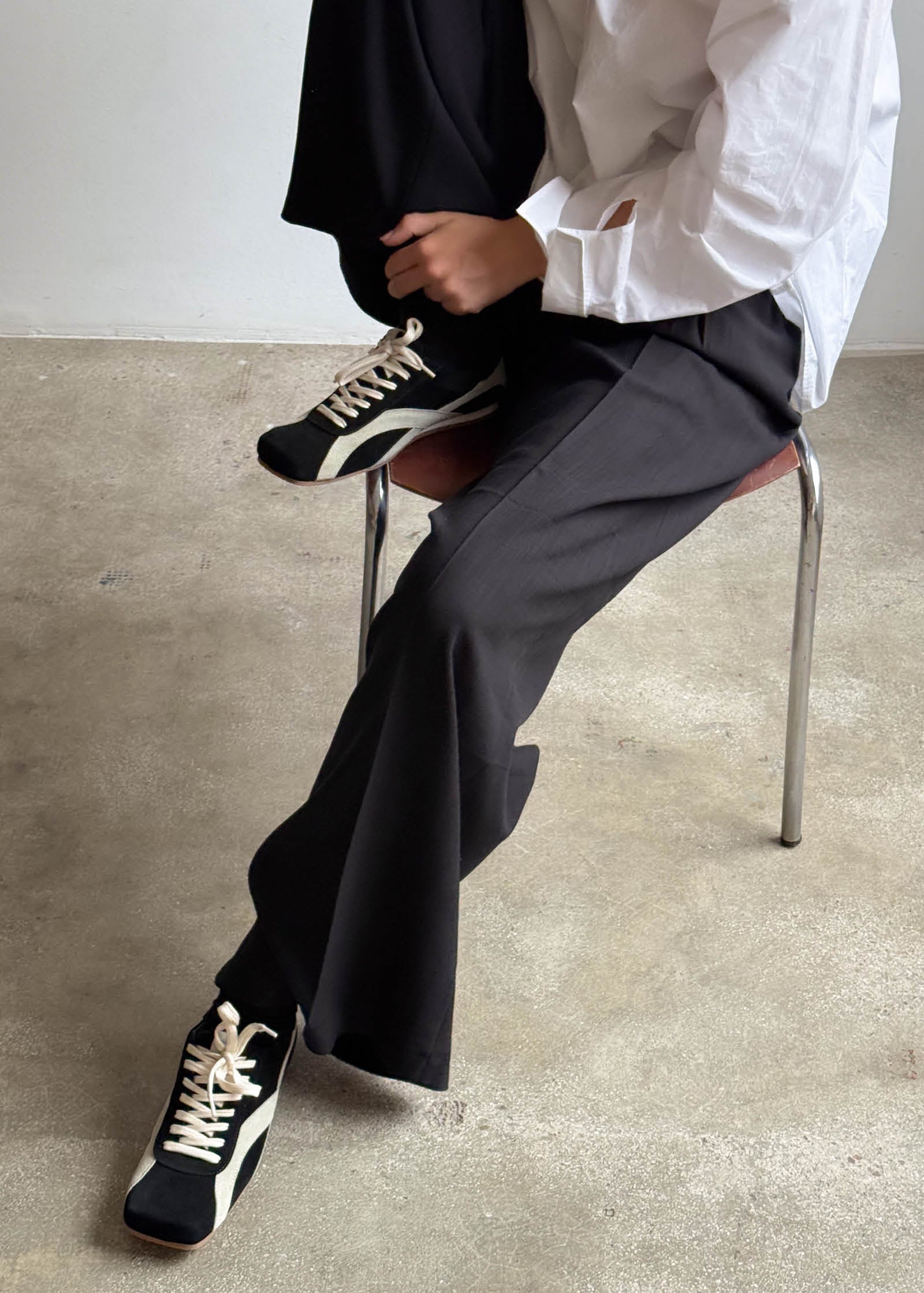 Tb.110 Suede Black Leather Sneakers